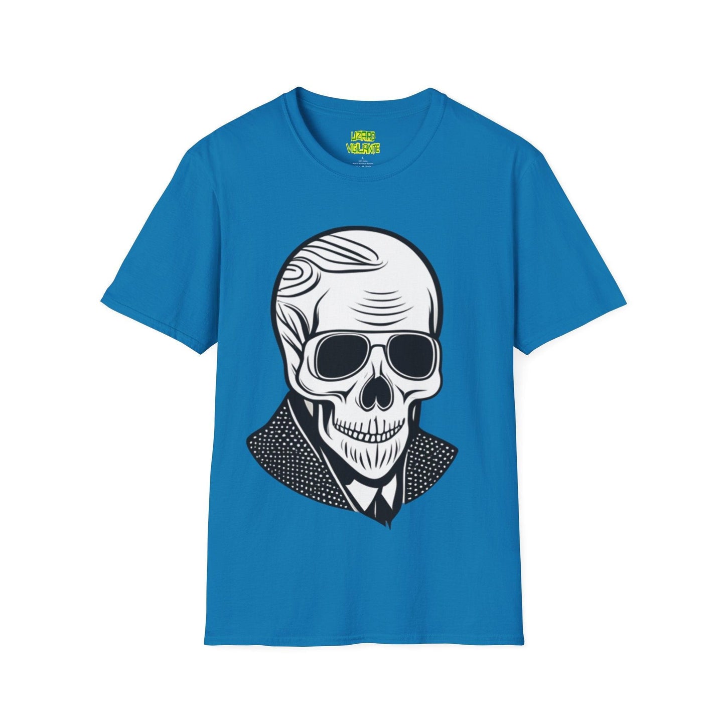 Skull Portrait Unisex Softstyle T-Shirt - Lizard Vigilante