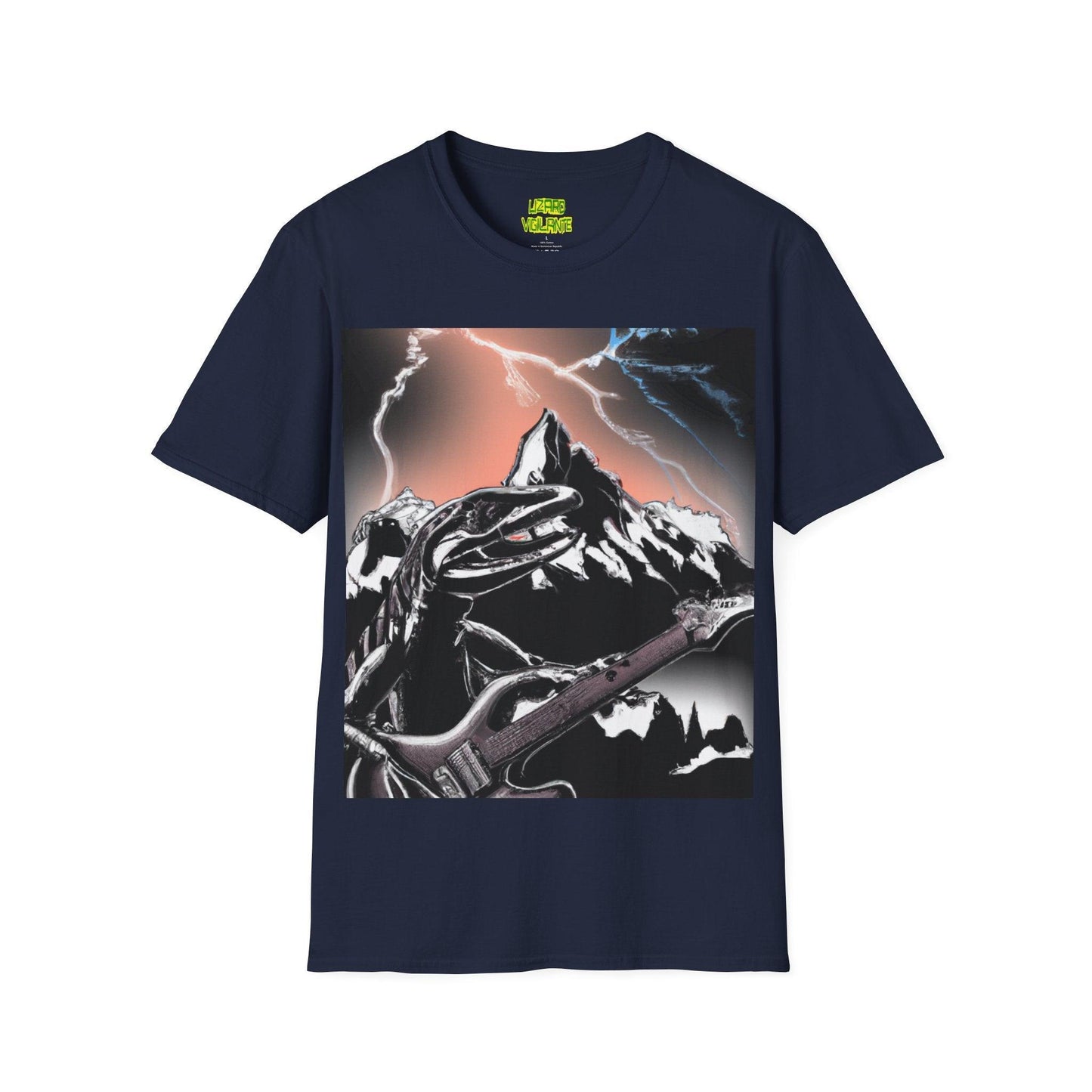 Lizard Vigilante at Mountain Unisex Softstyle T-Shirt - Lizard Vigilante