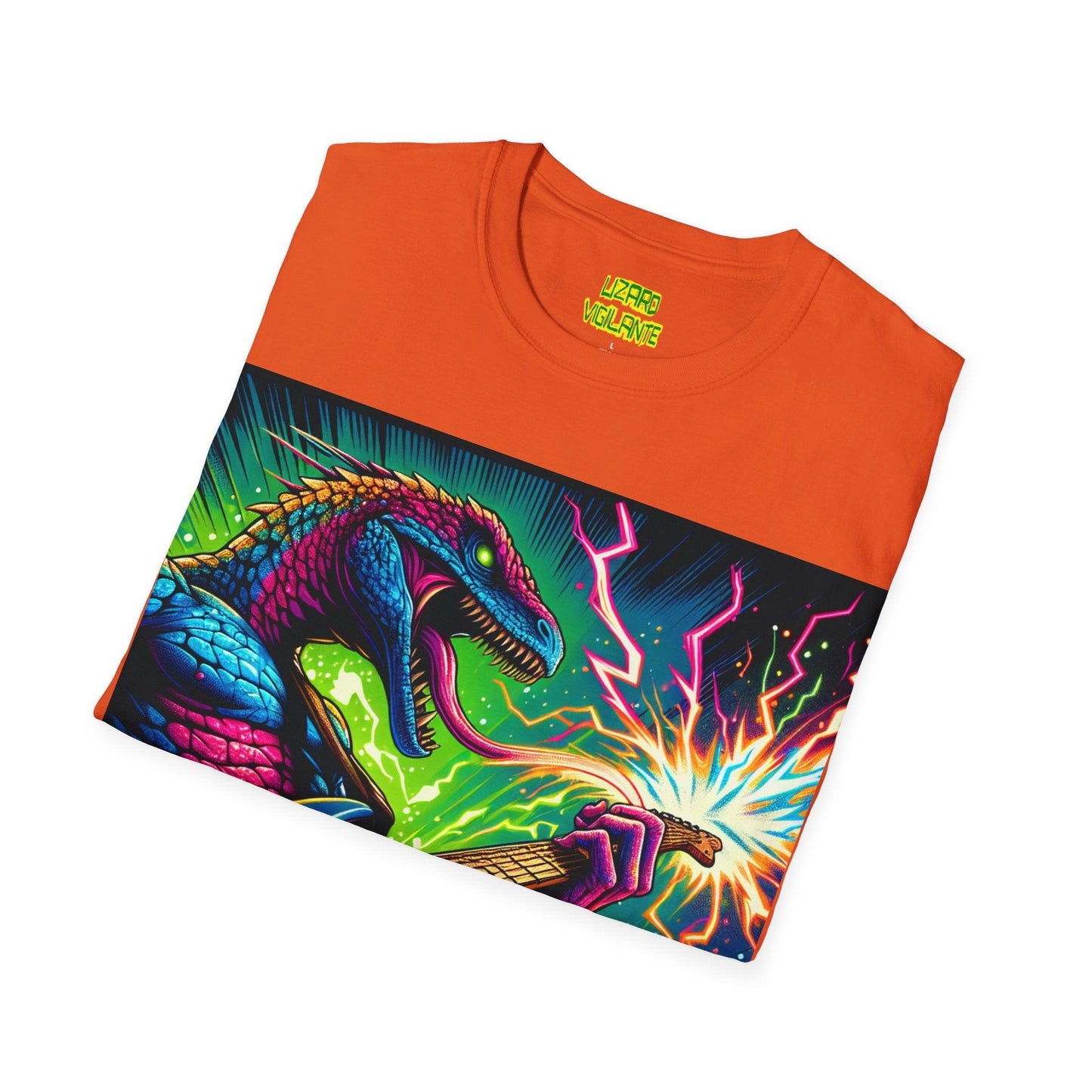 Lizard RockStar Unisex Softstyle T-Shirt - Premium T-Shirt from Printify - Just $24.71! Shop now at Lizard Vigilante