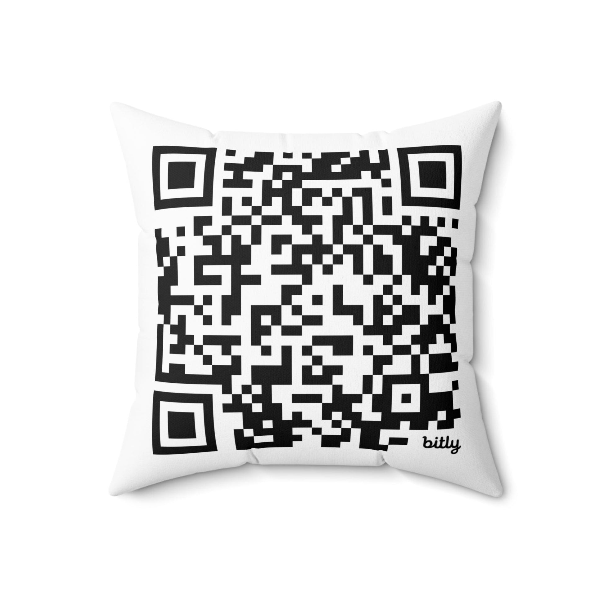 QR Code Faux Suede Square Pillow - Lizard Vigilante Coded - Lizard Vigilante