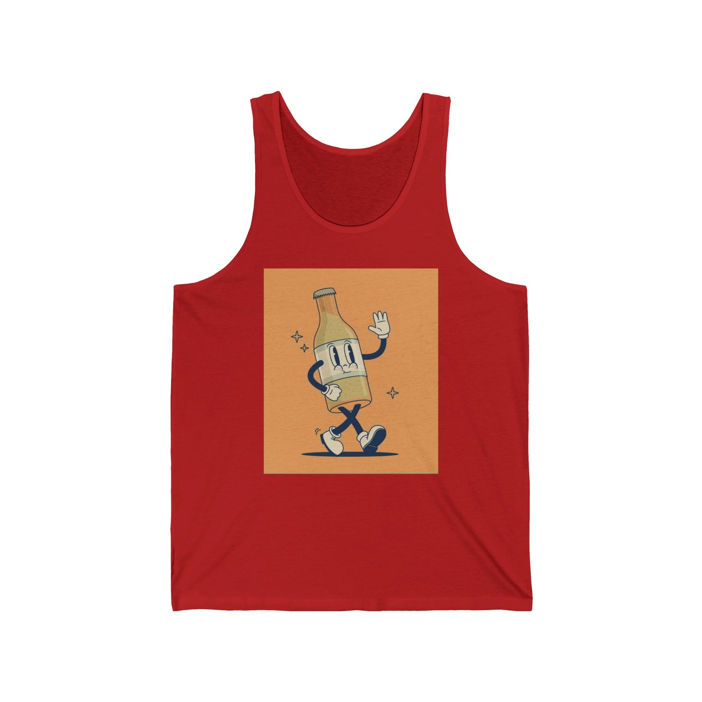 Beer Bottle Unisex Jersey Tank - Lizard Vigilante