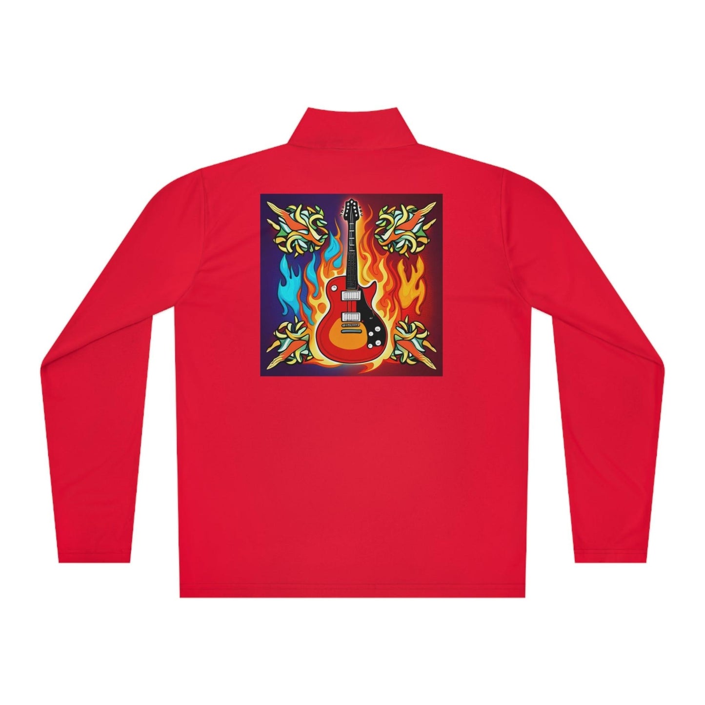 Flaming Axe Unisex Quarter-Zip Pullover - Lizard Vigilante