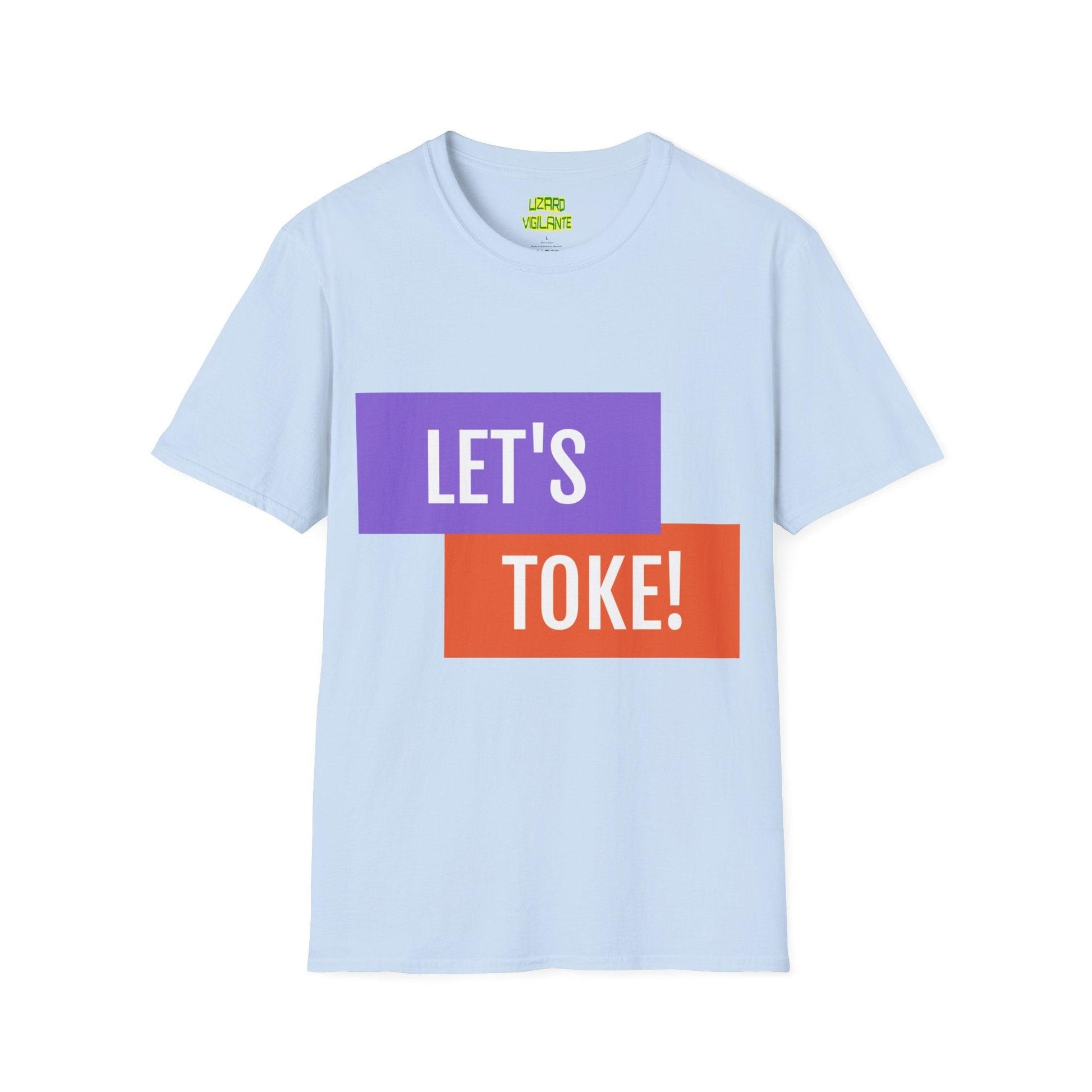 LET'S TOKE! Unisex Softstyle T-Shirt / Weed Tee - Lizard Vigilante