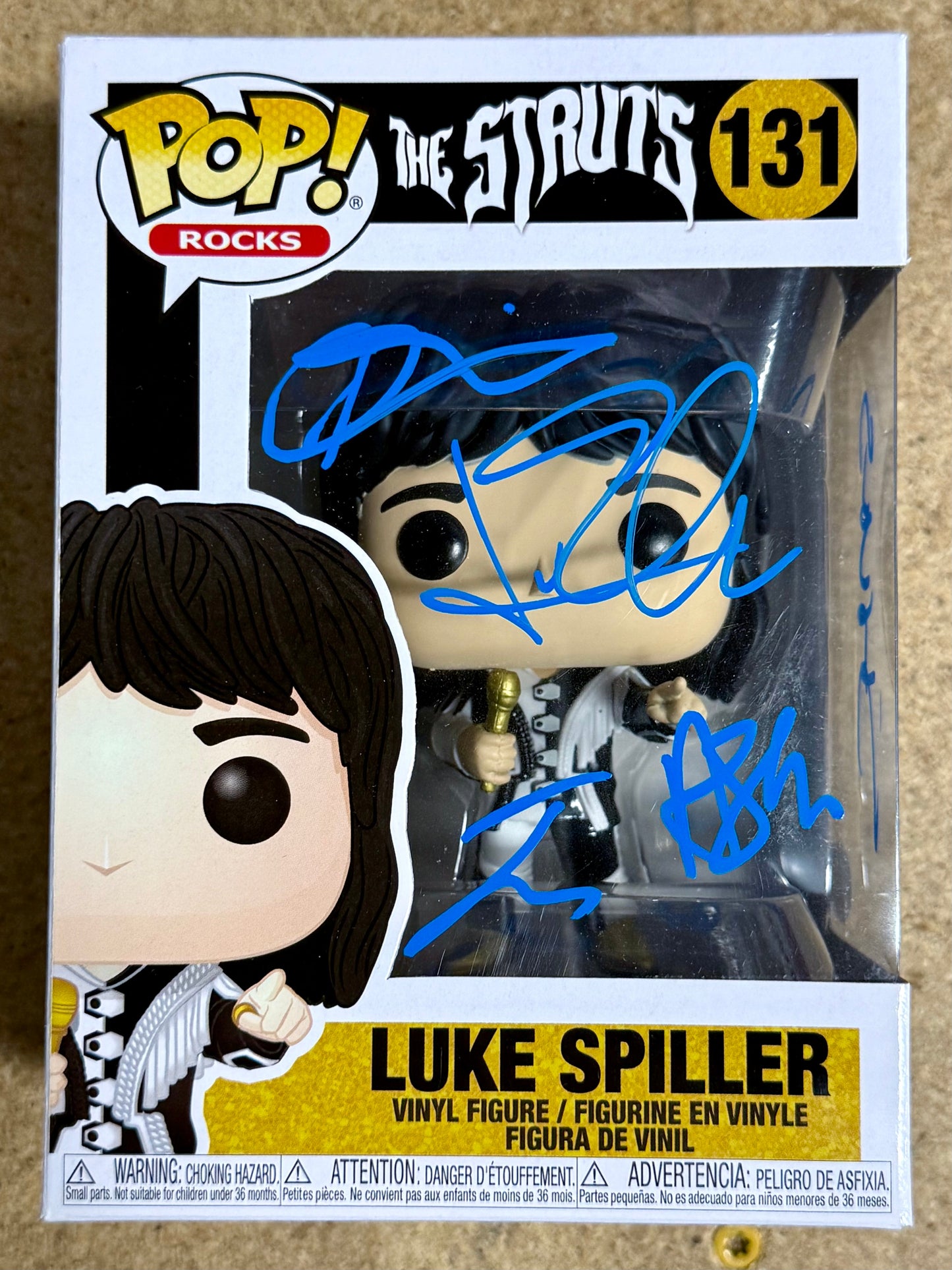 Complete Band Signed The Struts #131 Luke Spiller Funko Pop! With JSA COA