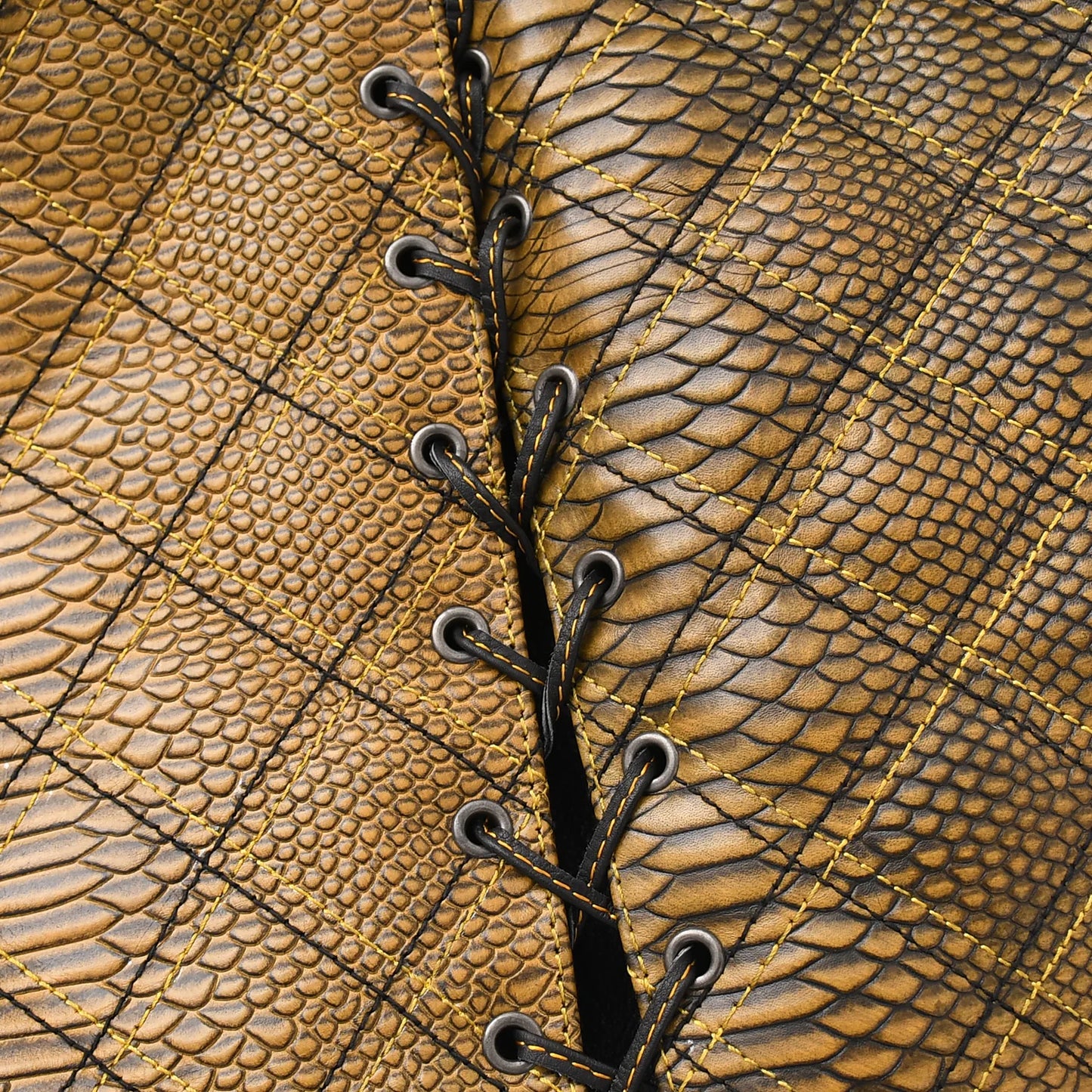 Kingsnake Men’s Motorcycle Leather Vest