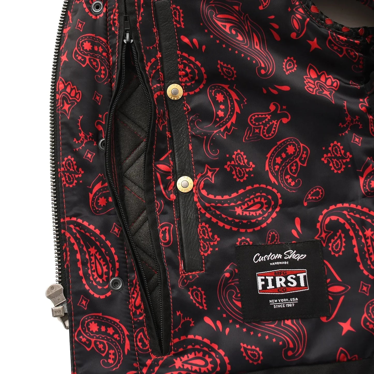 Kingsnake Men’s Motorcycle Leather Vest