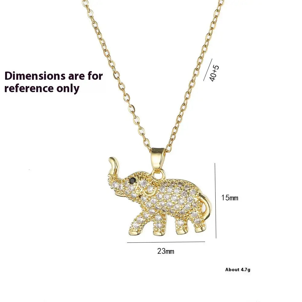 European And American Personalized Fashion Zircon Animal Necklace