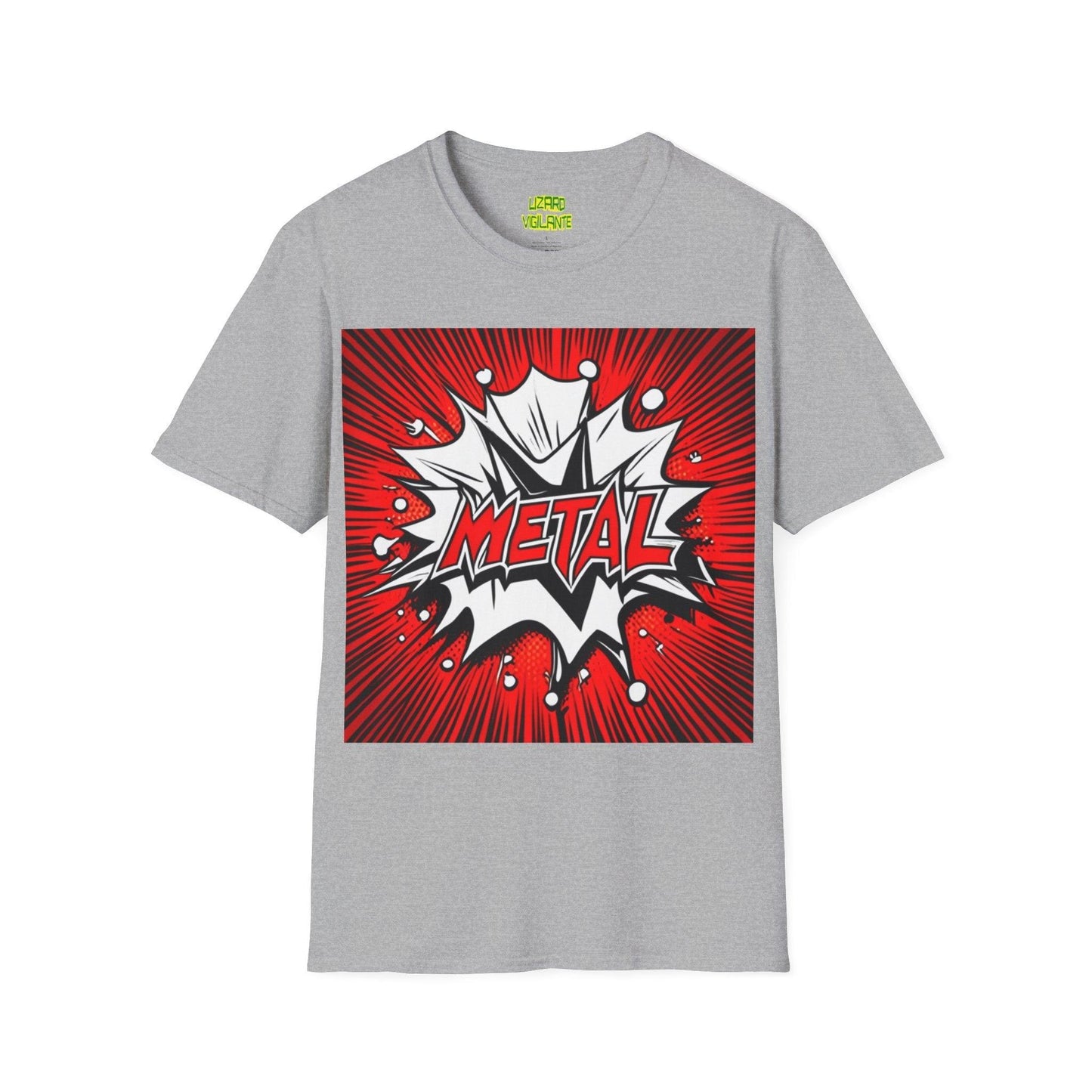 METAL Cartoon Blaster Unisex Softstyle T-Shirt - Lizard Vigilante