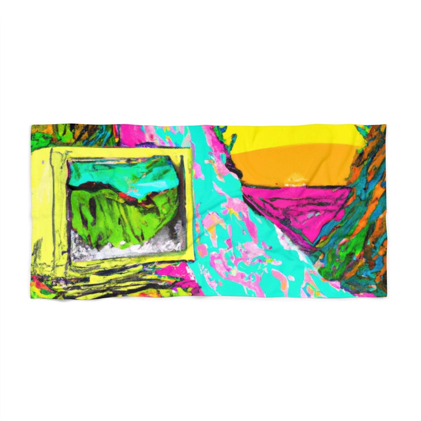 Monitor Waterfall Beach Towel - Lizard Vigilante