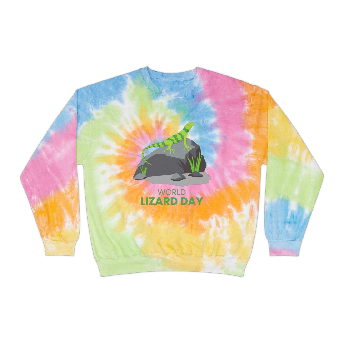 World Lizard Day Unisex Tie-Dye Sweatshirt - Lizard Vigilante