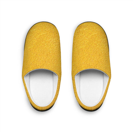 Faux Gold Cloth Women's Indoor Slippers - Lizard Vigilante