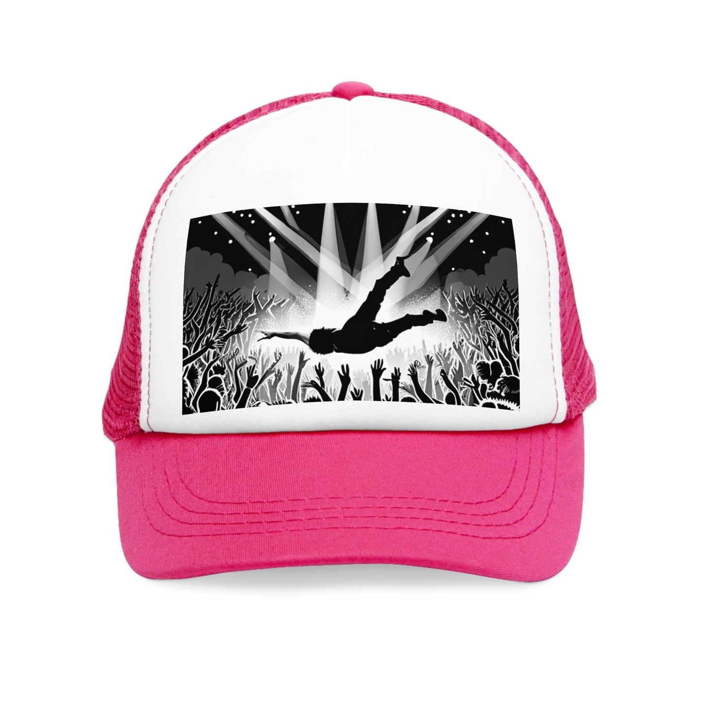 Crowd Surfing Metal Concert Mesh Cap - Lizard Vigilante