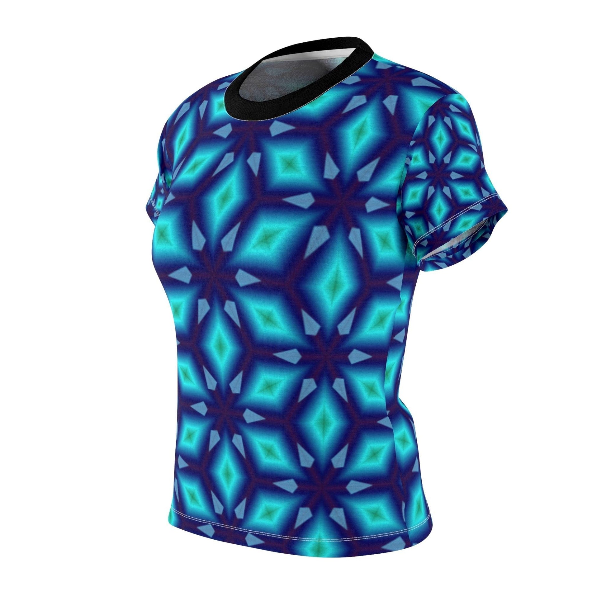 Bleu Diamonds Women's Tee - Lizard Vigilante