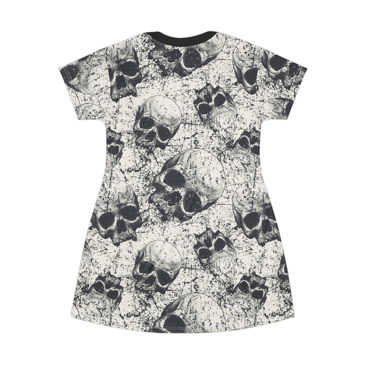 Ancient Skulls T-Shirt Dress - Premium All Over Prints from Printify - Just $47.39! Shop now at Lizard Vigilante