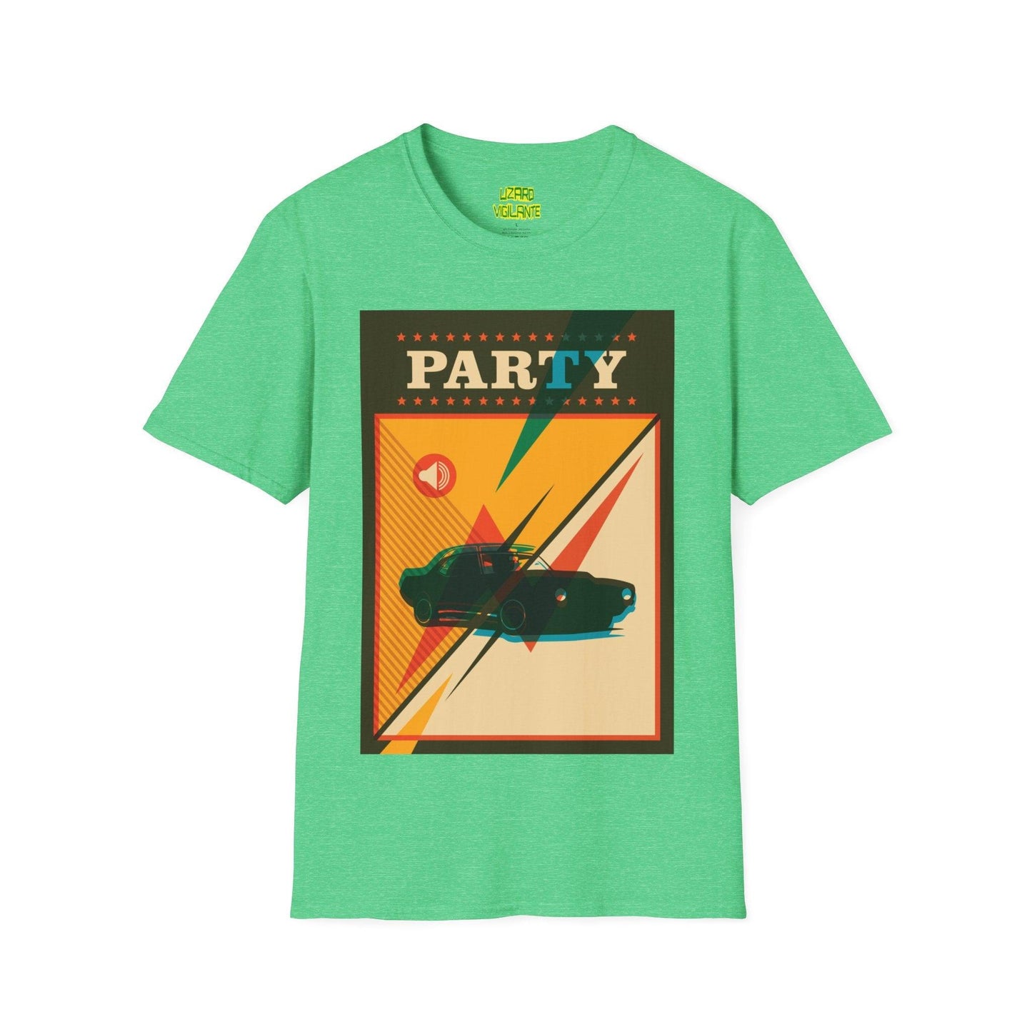 Party Car Graphic Unisex Softstyle T-Shirt - Lizard Vigilante