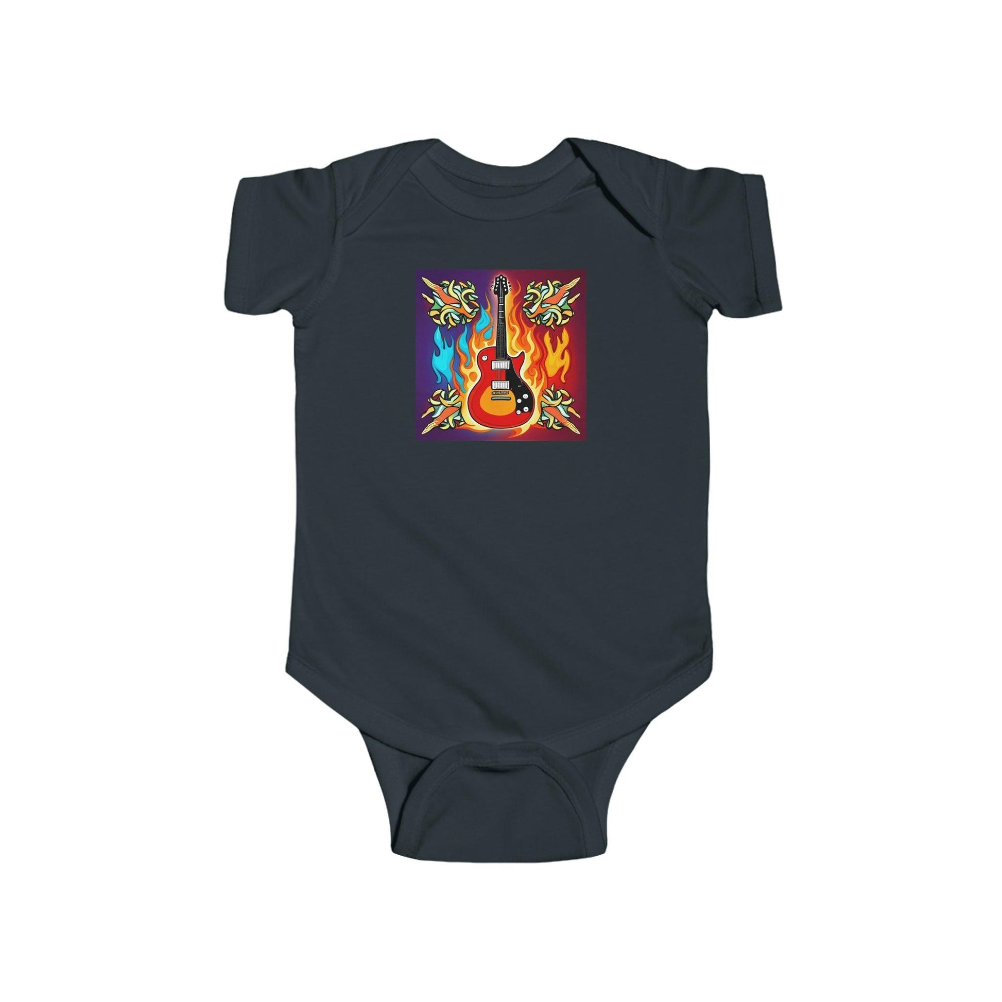 Electric Guitar Infant Fine Jersey Bodysuit - Lizard Vigilante