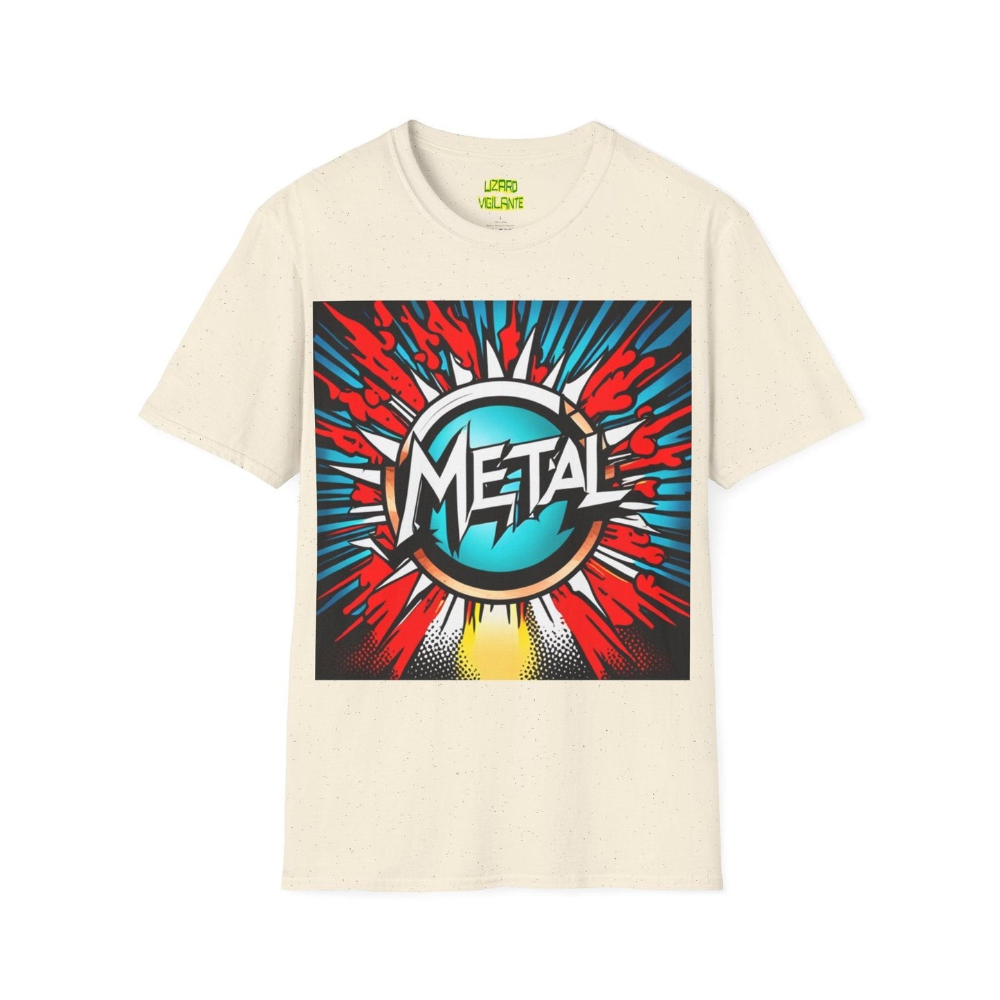 METAL Sun Logo Unisex Softstyle T-Shirt - Lizard Vigilante