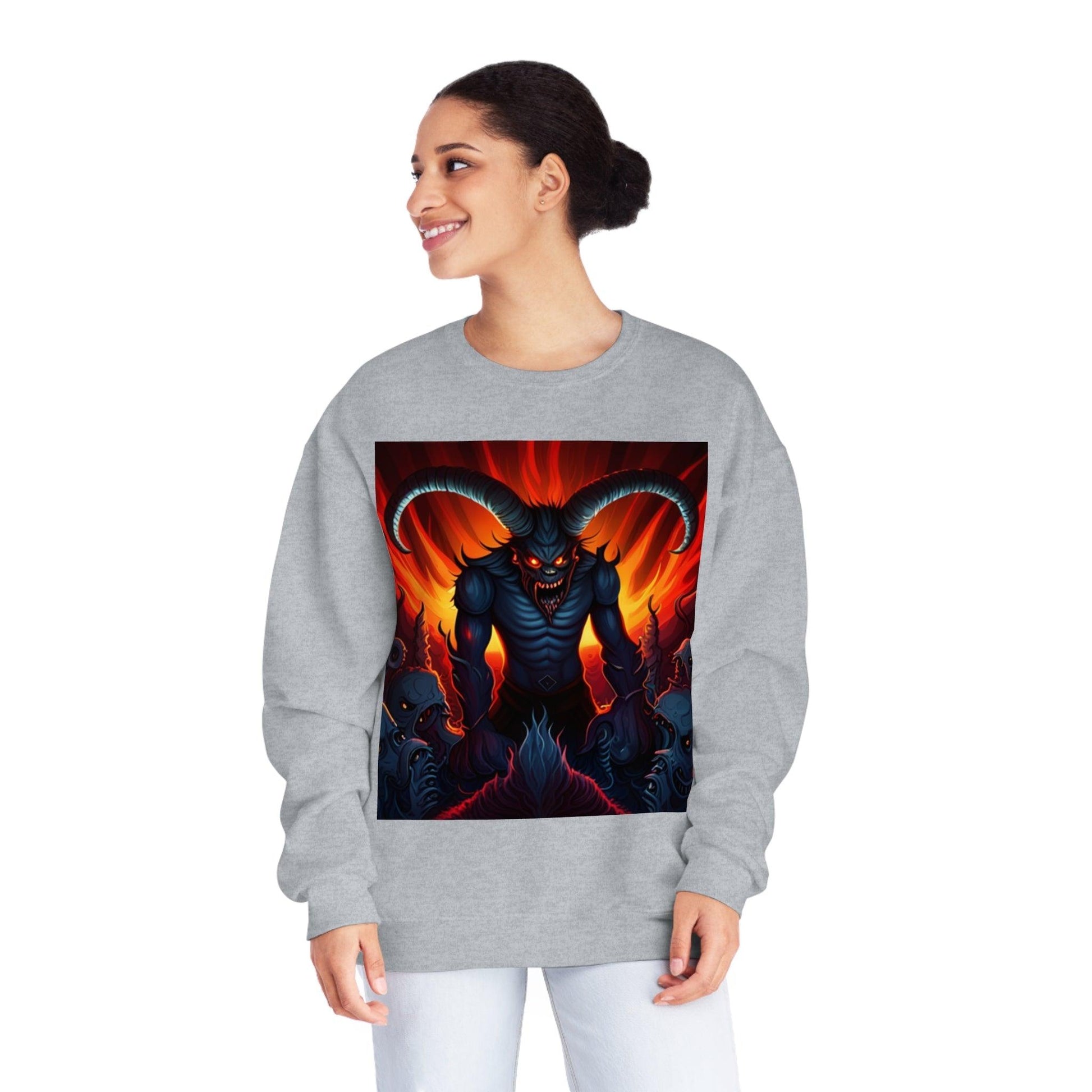 Horny Devil Unisex NuBlend® Crewneck Sweatshirt - Lizard Vigilante