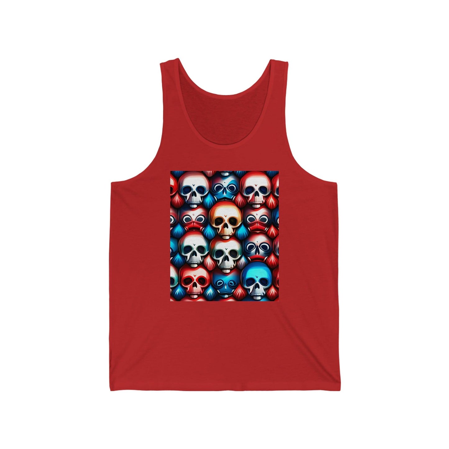 RWB Skulls Unisex Jersey Tank - Lizard Vigilante