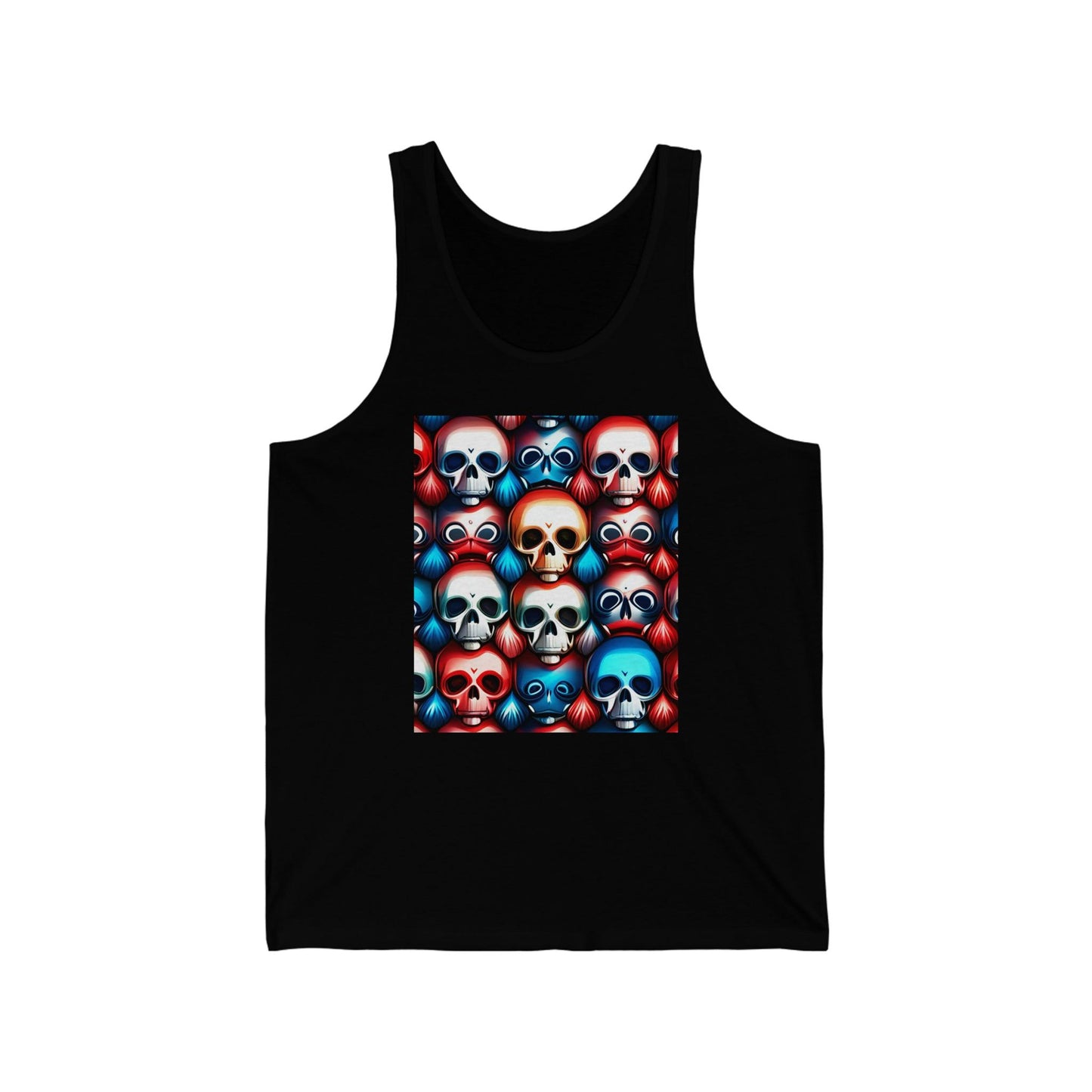 RWB Skulls Unisex Jersey Tank - Lizard Vigilante