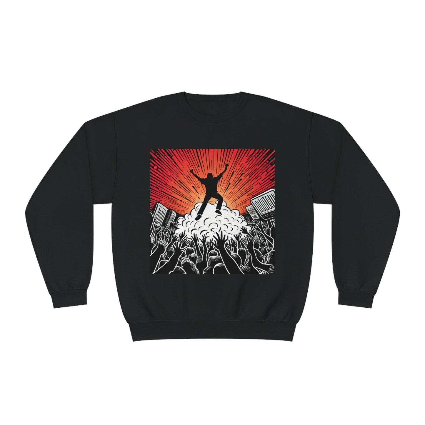 Metal Concert Unisex NuBlend® Crewneck Sweatshirt - Lizard Vigilante