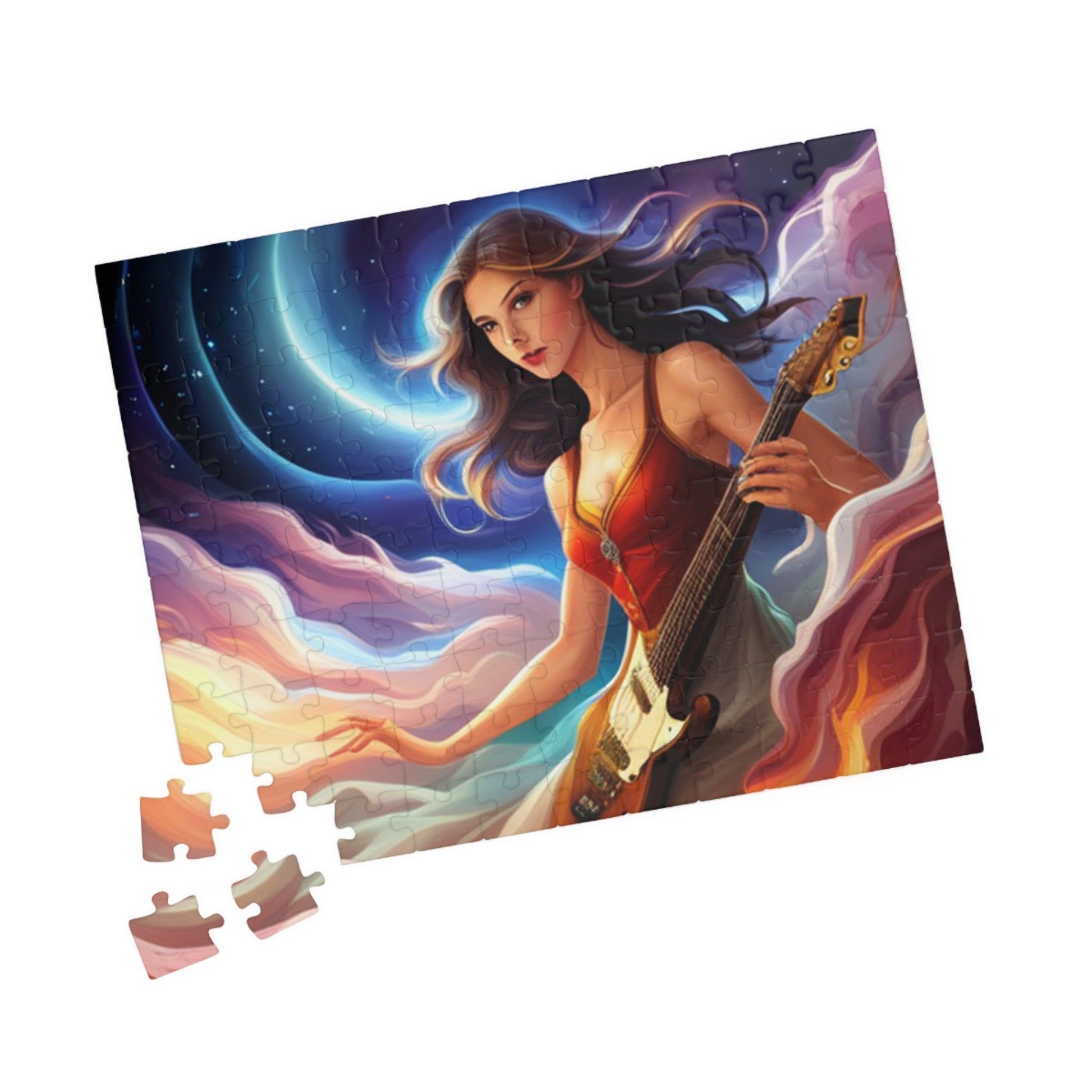 Guitar Princess Puzzle (110, 252, 500, 1014-piece) - Lizard Vigilante