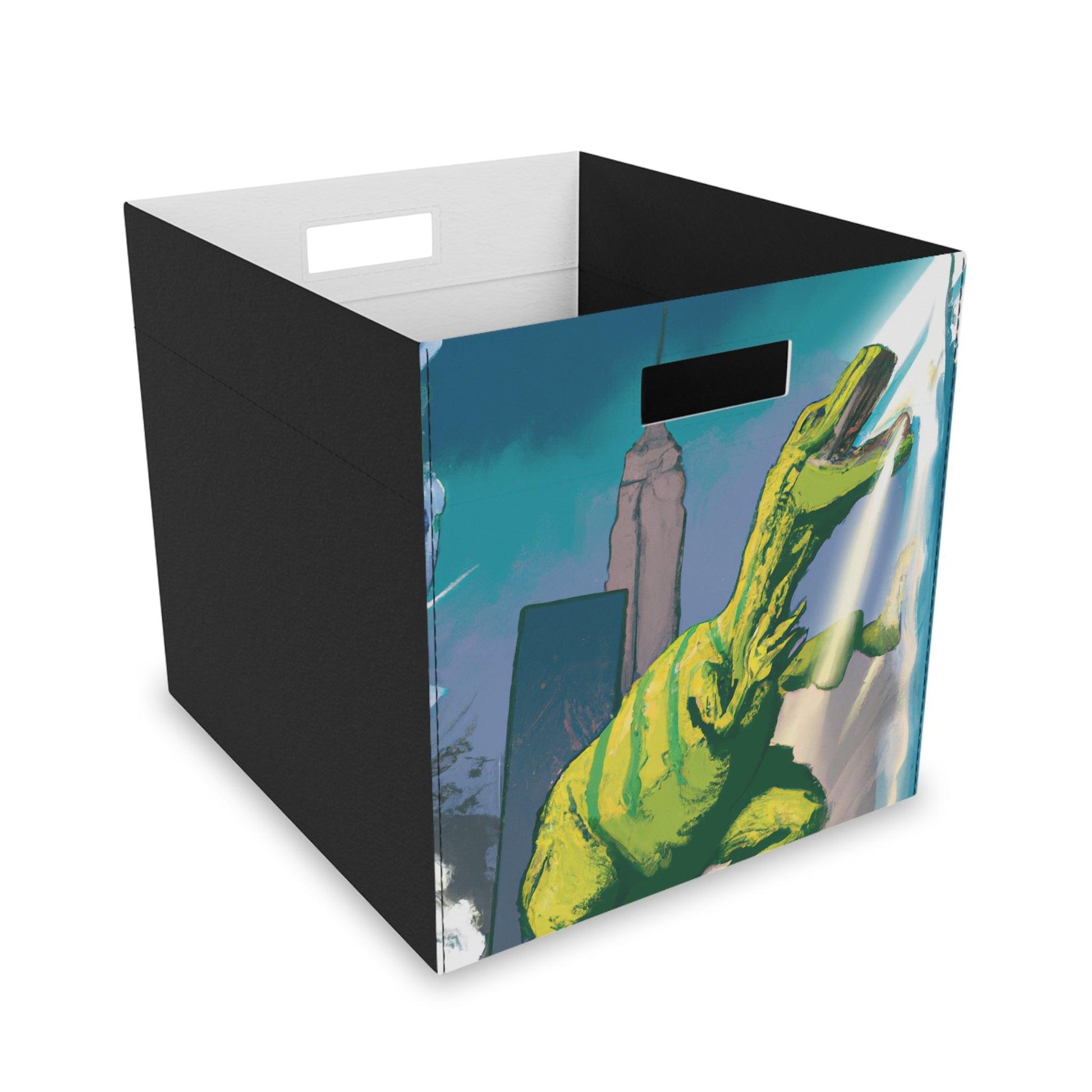 Prehistorcity Felt Storage Box - Lizard Vigilante