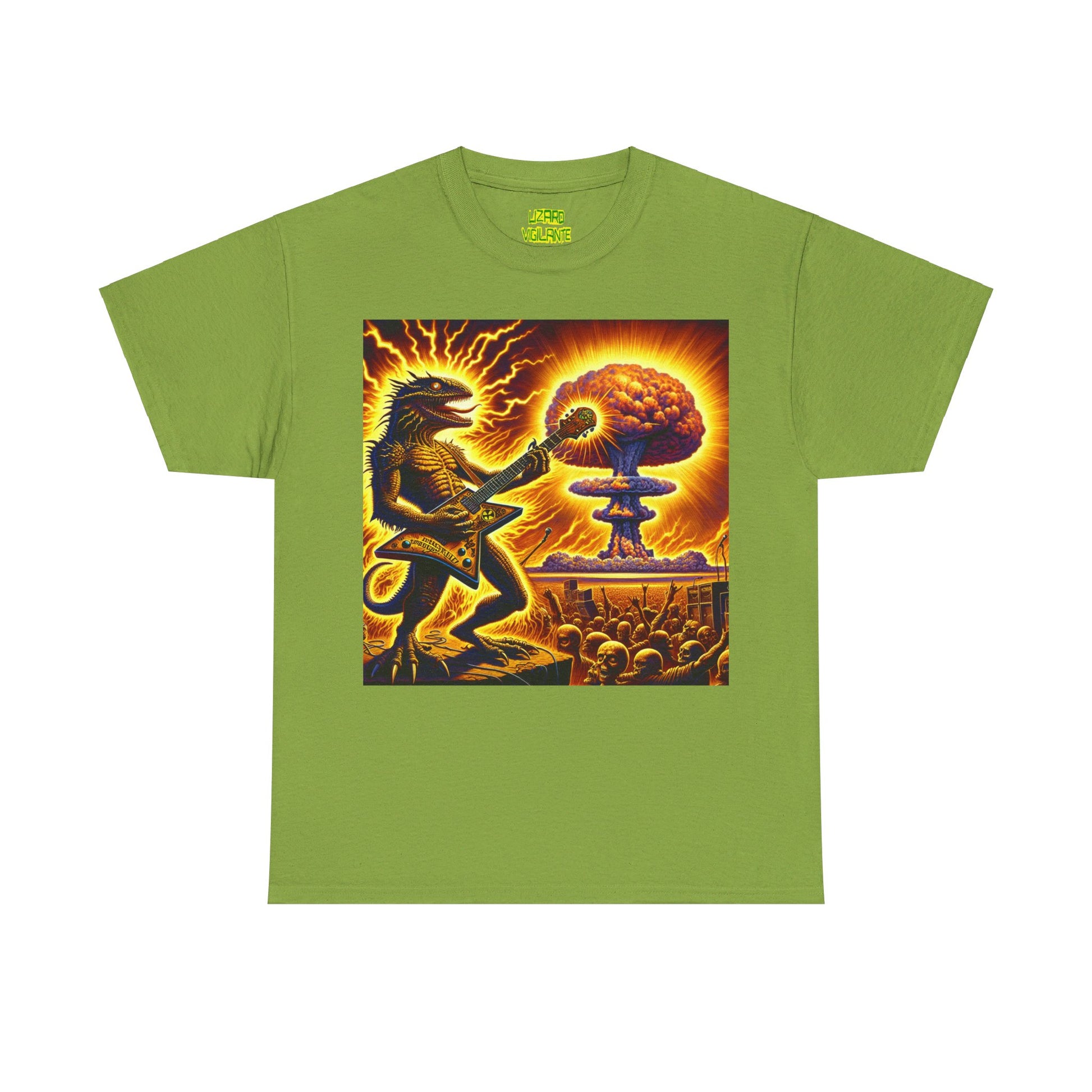 Lizard F. Bomb Unisex Heavy Cotton Tee - Premium T-Shirt from Printify - Just $25.35! Shop now at Lizard Vigilante