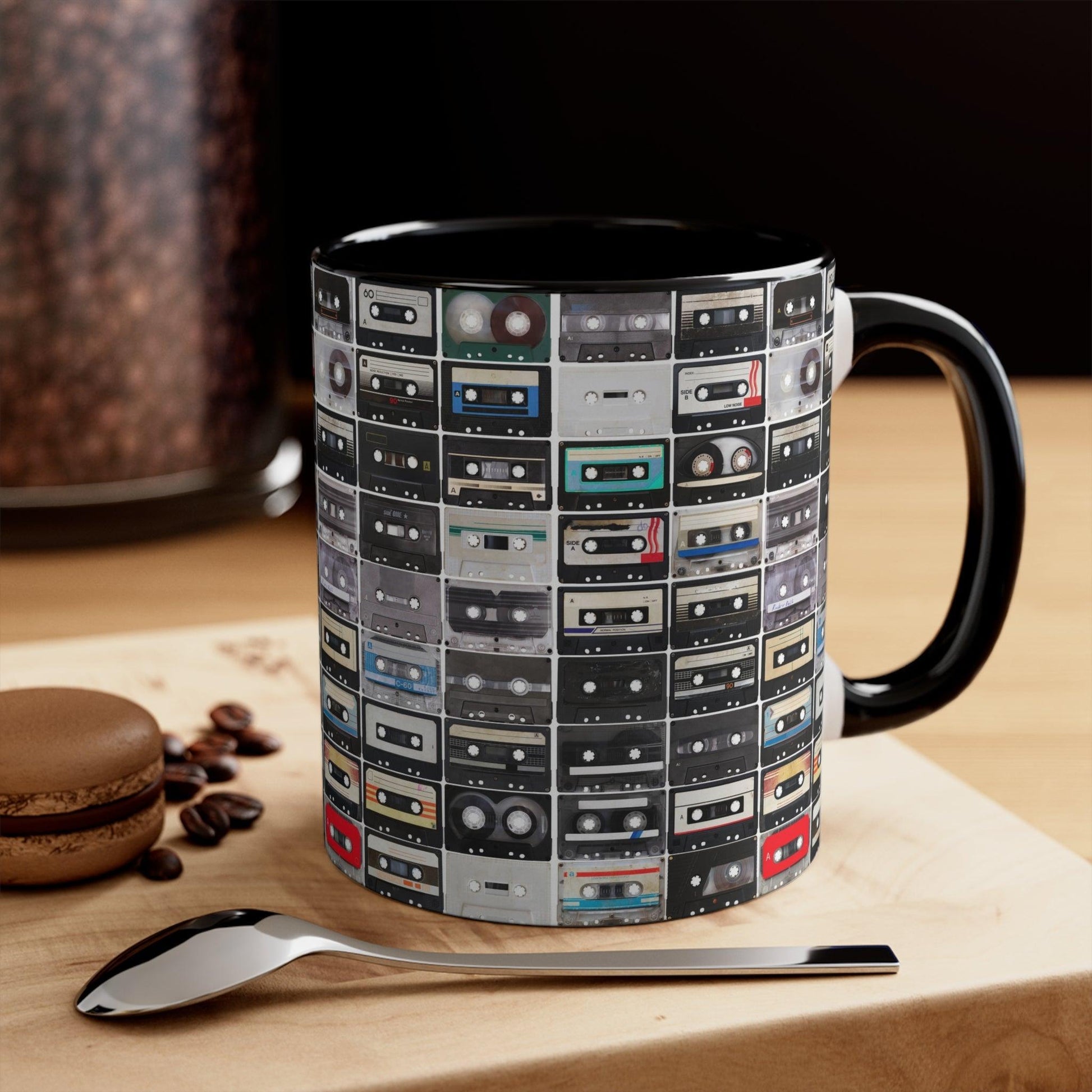 Cassettes Accent Coffee Mug, 11oz - Lizard Vigilante