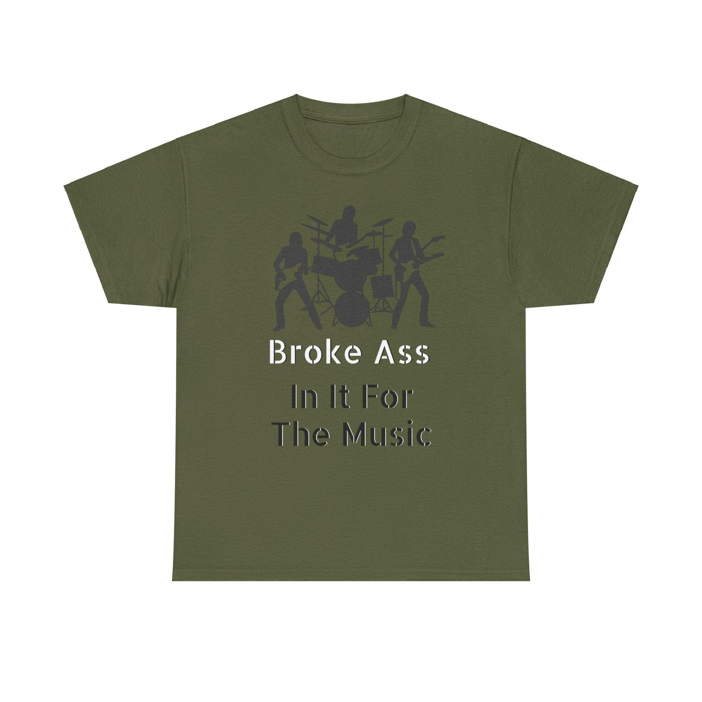 Broke Ass Band Album "In It For The Music" Unisex Heavy Cotton Tee - Lizard Vigilante