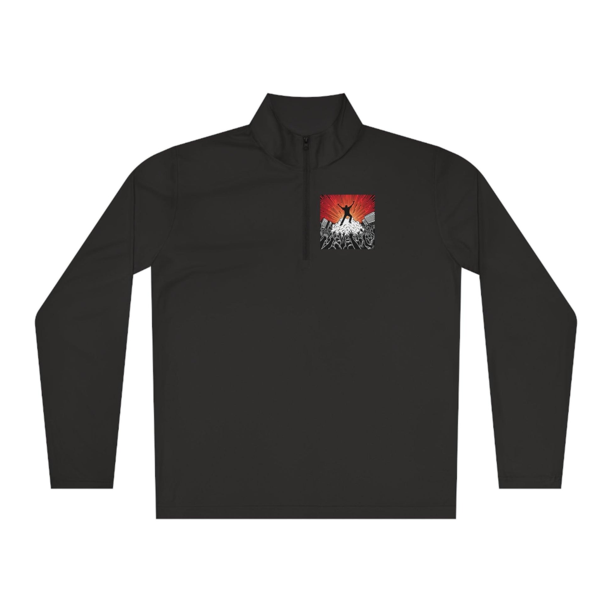 Metal Concert Unisex Quarter-Zip Pullover - Lizard Vigilante