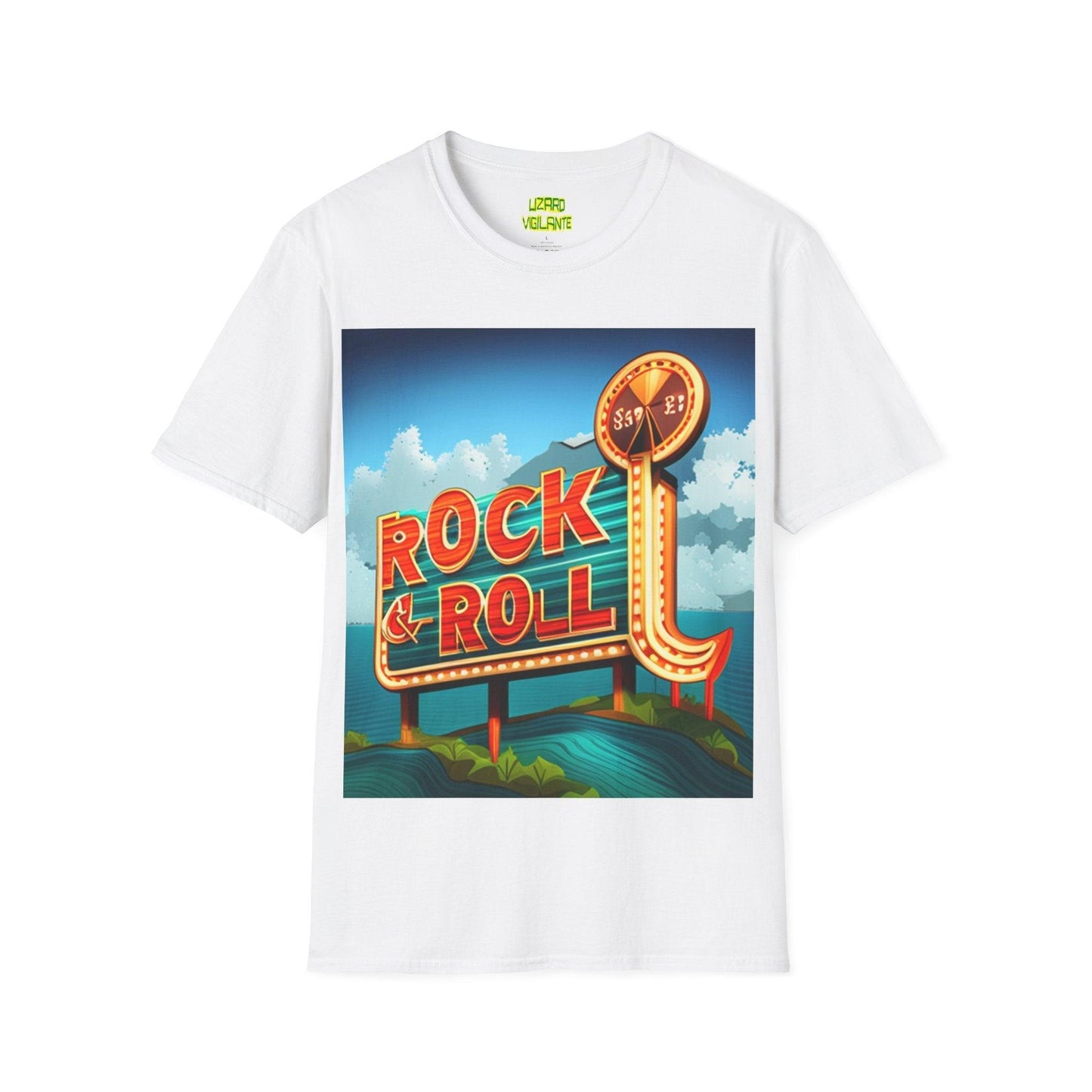 Rock & Roll Casino Unisex Softstyle T-Shirt - Lizard Vigilante