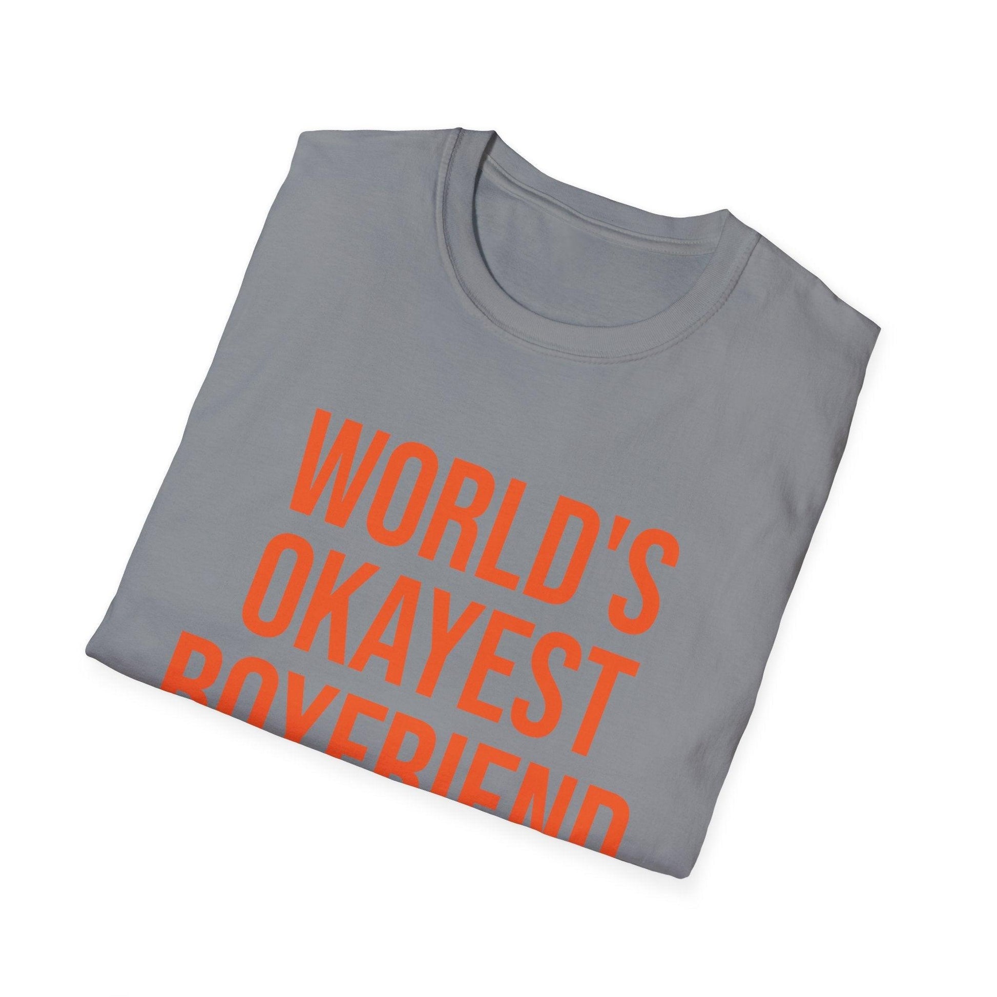 World's Okayest Boyfriend Unisex Softstyle T-Shirt - Lizard Vigilante