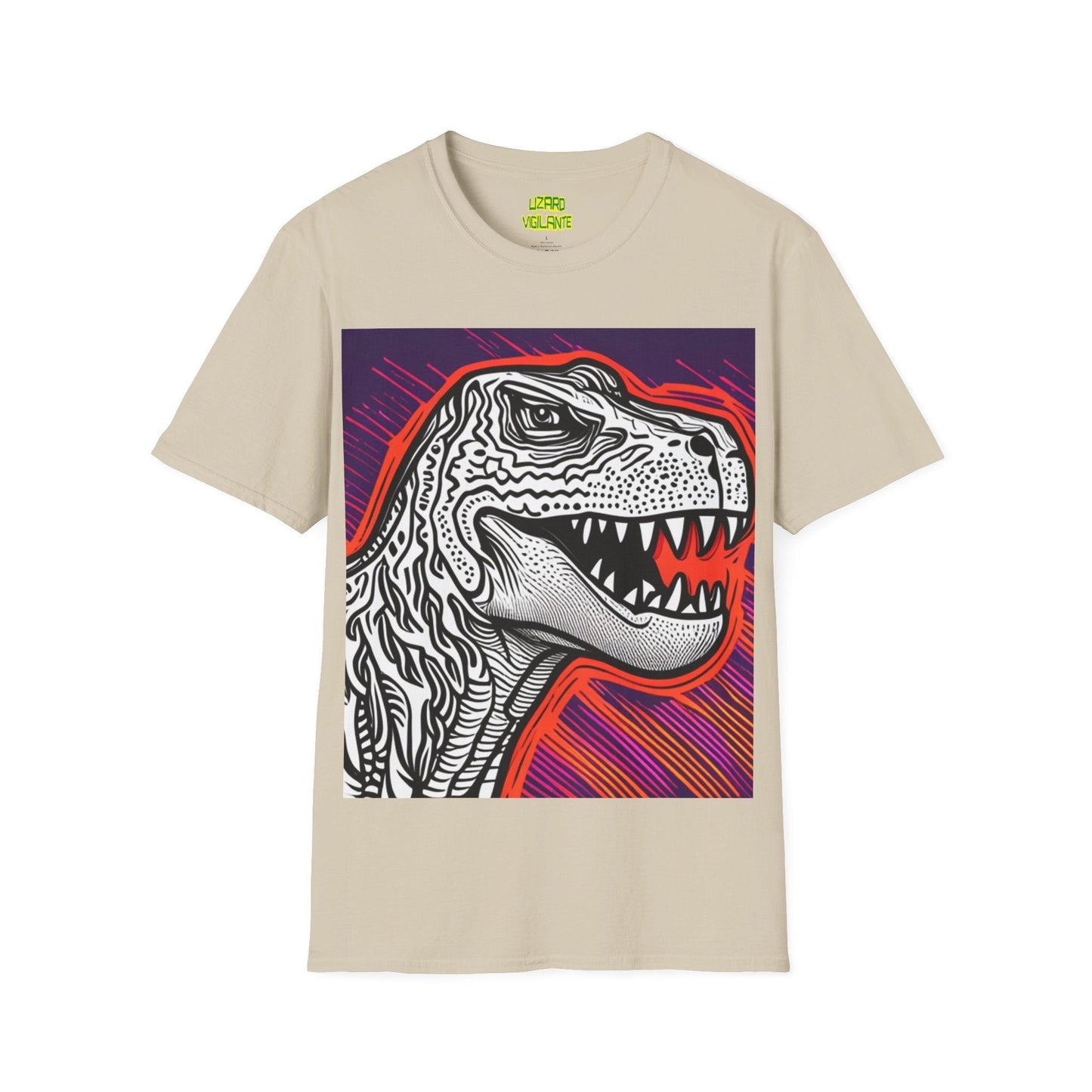 DinoGraphic Unisex Softstyle T-Shirt - Lizard Vigilante