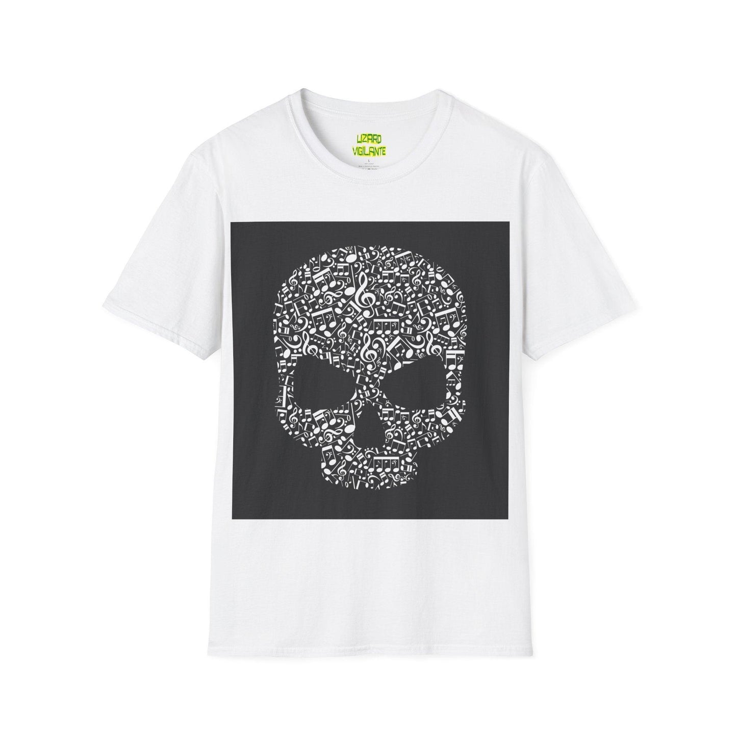 Musical Skull Unisex Softstyle T-Shirt - Lizard Vigilante