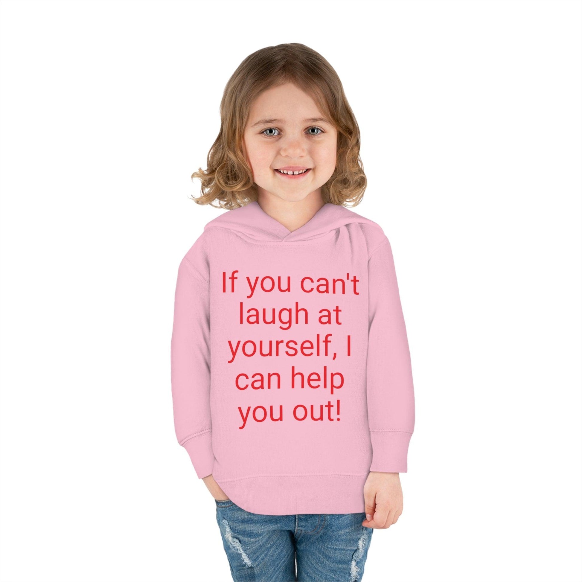 If You Can't laugh Toddler Pullover Fleece Hoodie - Lizard Vigilante