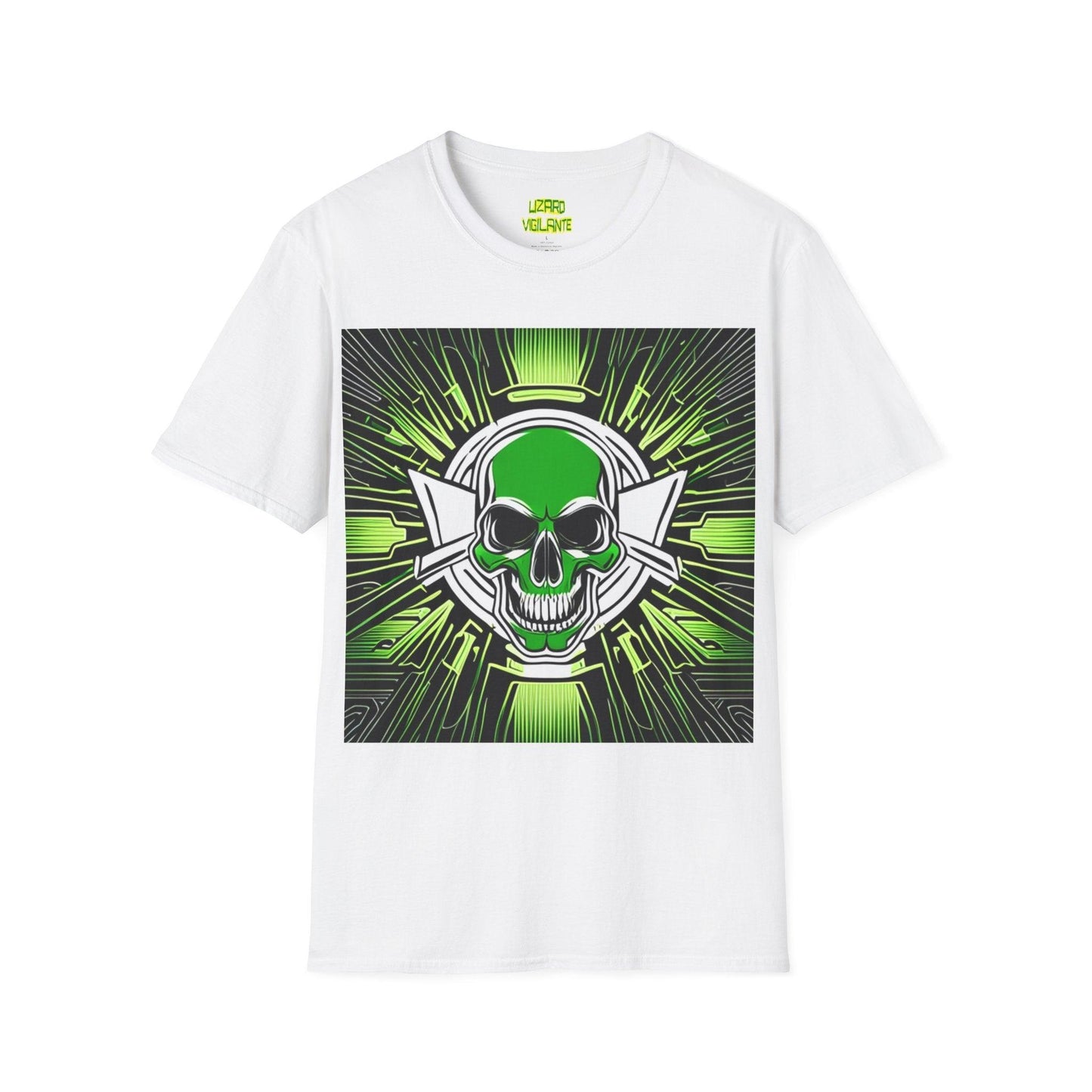 Skully Greene Unisex Softstyle T-Shirt - Lizard Vigilante