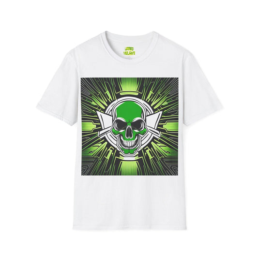 Skully Greene Unisex Softstyle T-Shirt - Lizard Vigilante