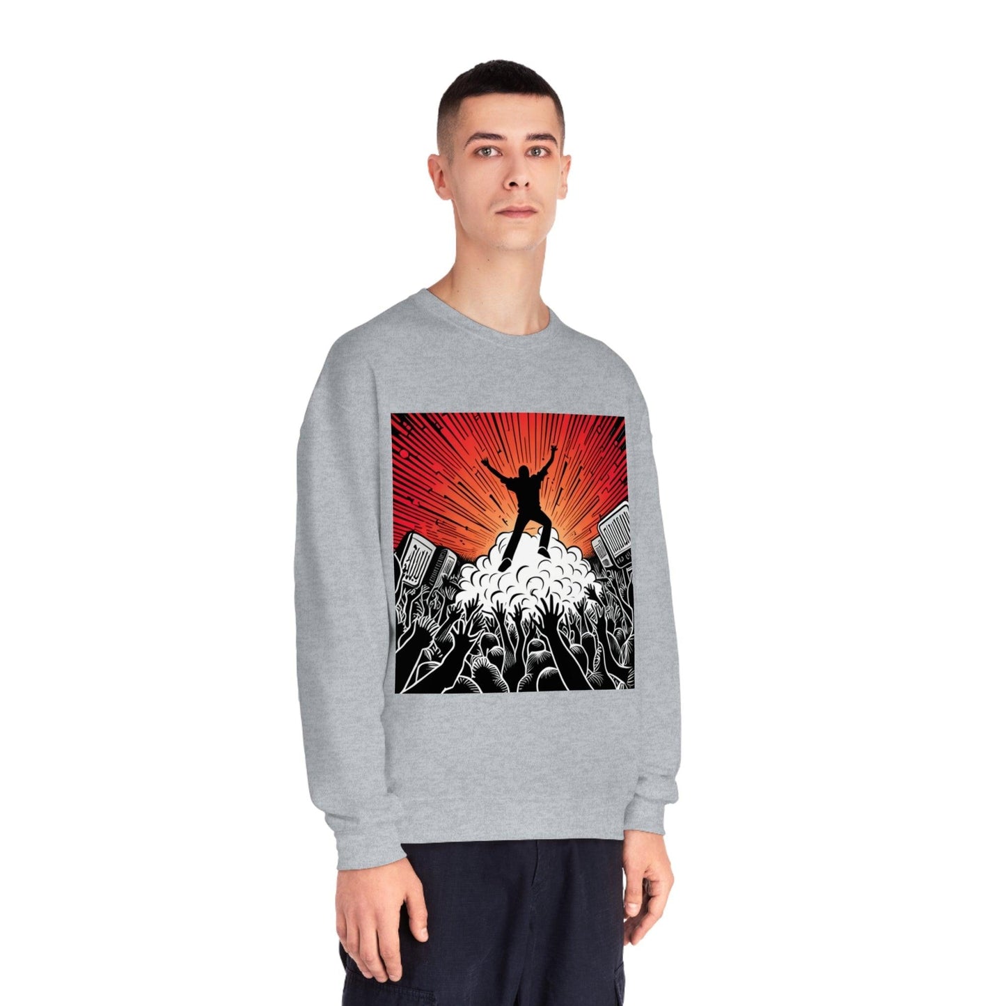 Metal Concert Unisex NuBlend® Crewneck Sweatshirt - Lizard Vigilante