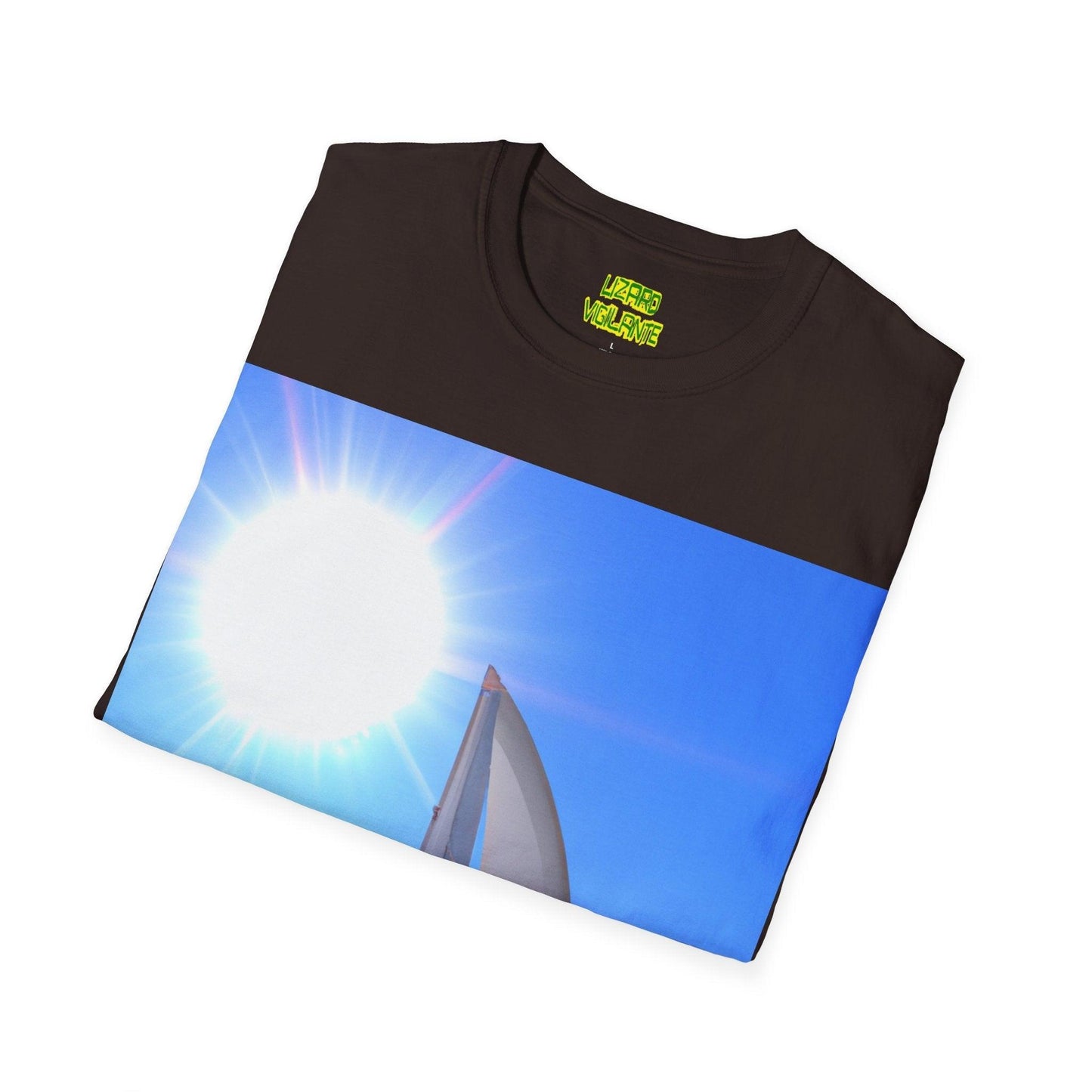 Sailing Boat Horiz Unisex Softstyle T-Shirt - Lizard Vigilante