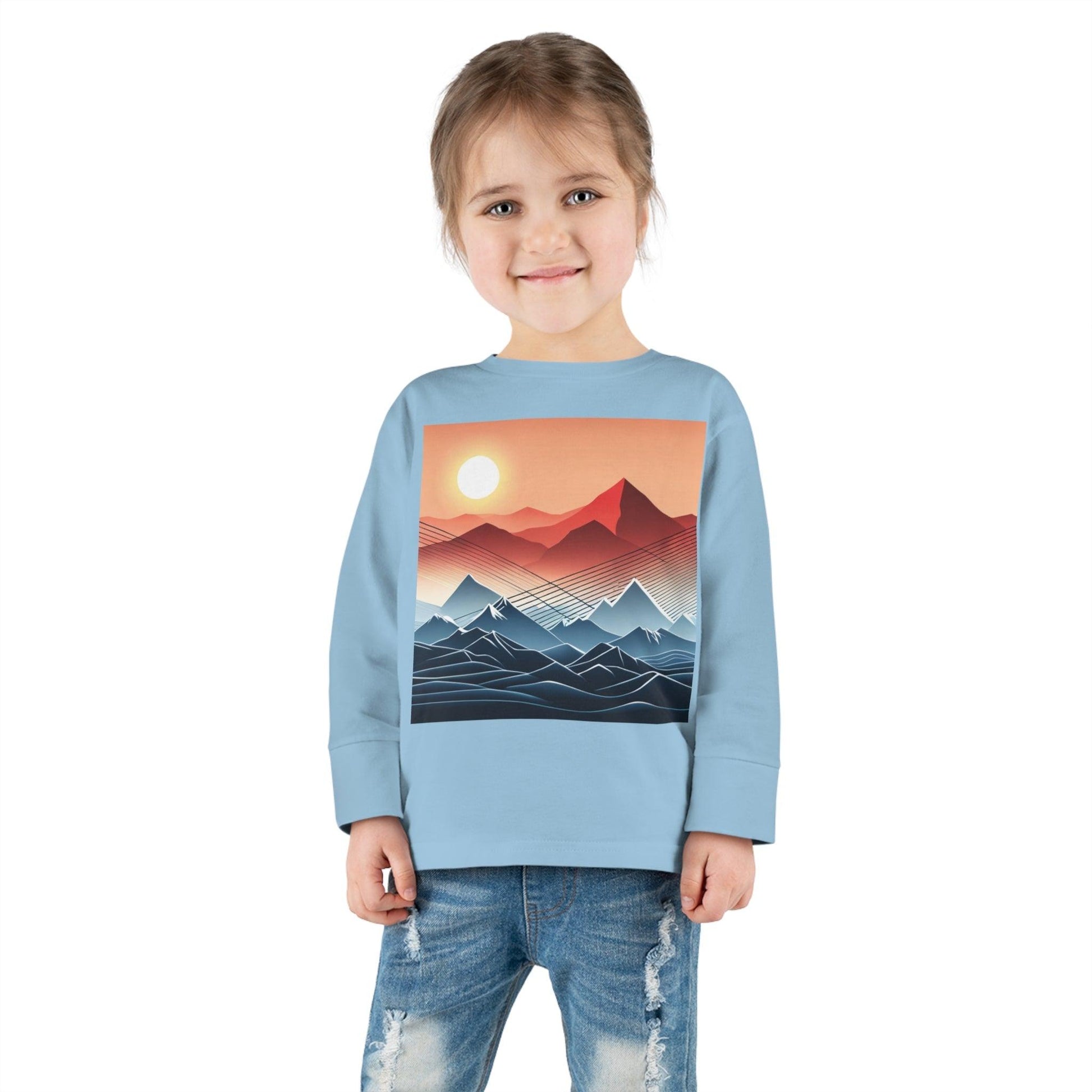 Desert Mountain Toddler Long Sleeve Tee - Lizard Vigilante