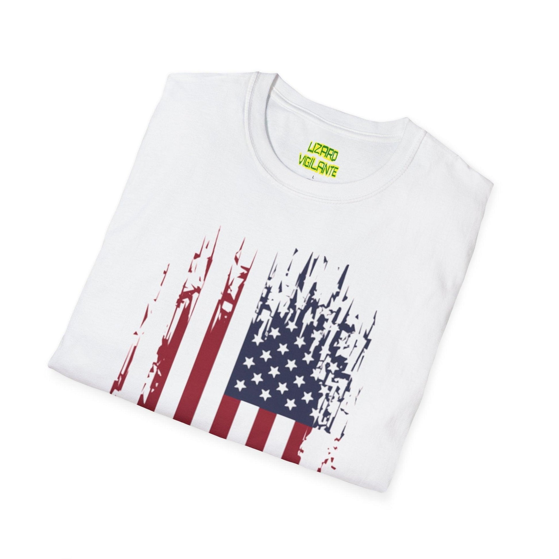 Old Glory Graphic Unisex Softstyle T-Shirt - Lizard Vigilante