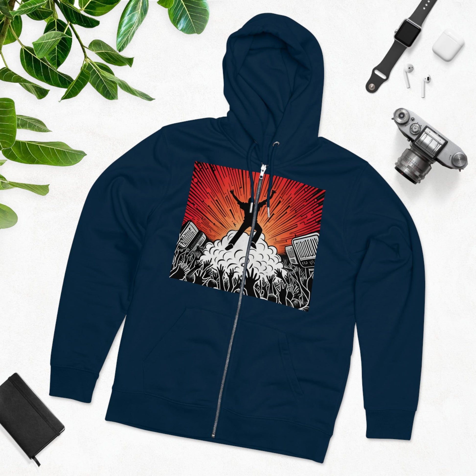 Metal Concert Men's Cultivator Zip Hoodie - Lizard Vigilante