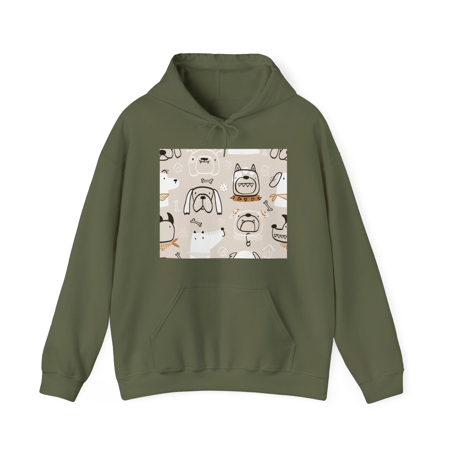 Illustrated Doggers 2 Unisex Heavy Blend™ Hooded Sweatshirt - Premium Hoodie from Printify - Just $39.34! Shop now at Lizard Vigilante