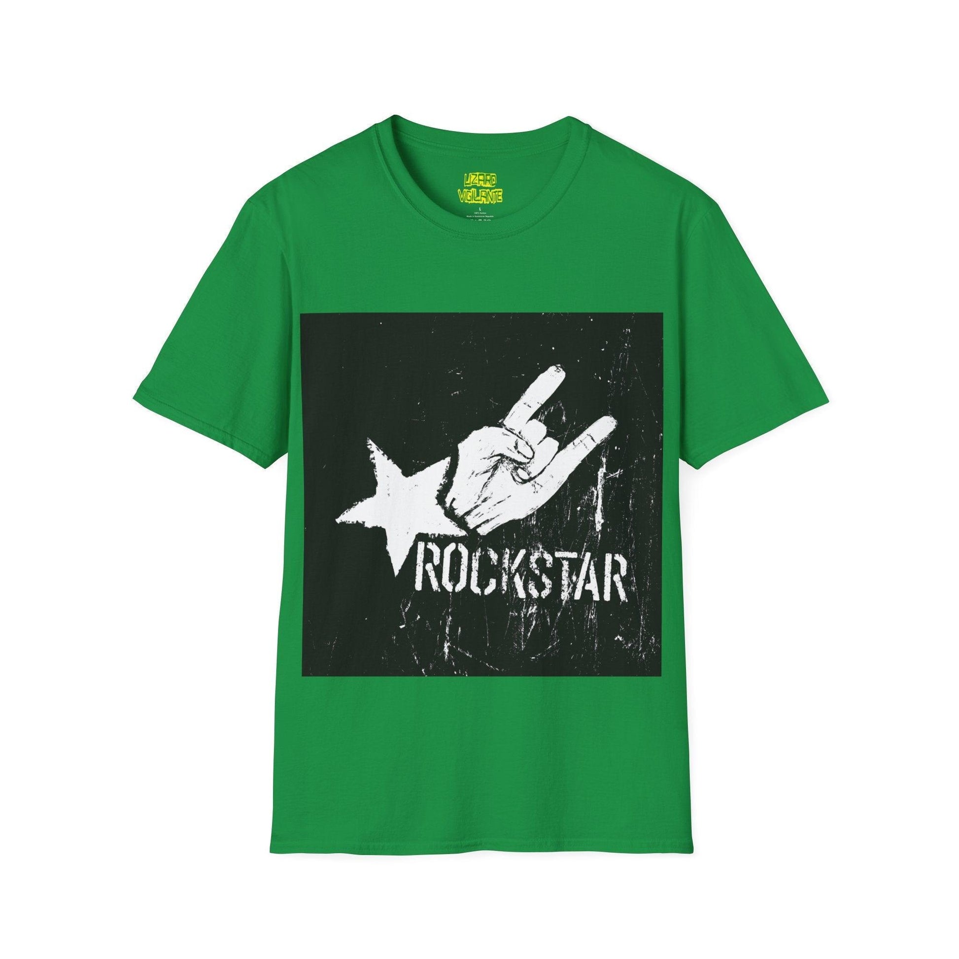 Rockstar Hand Sign Unisex Softstyle T-Shirt - Lizard Vigilante