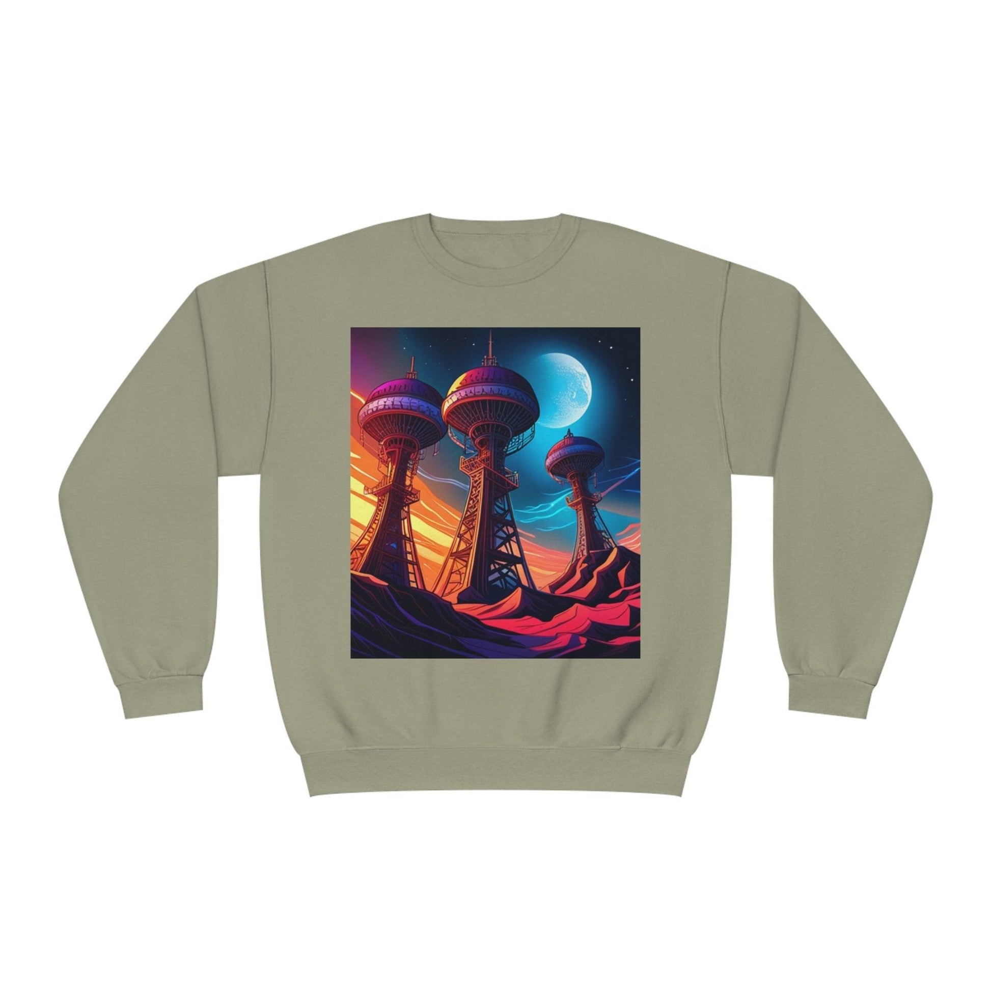 Interplanetary Communication Unisex NuBlend® Crewneck Sweatshirt - Lizard Vigilante