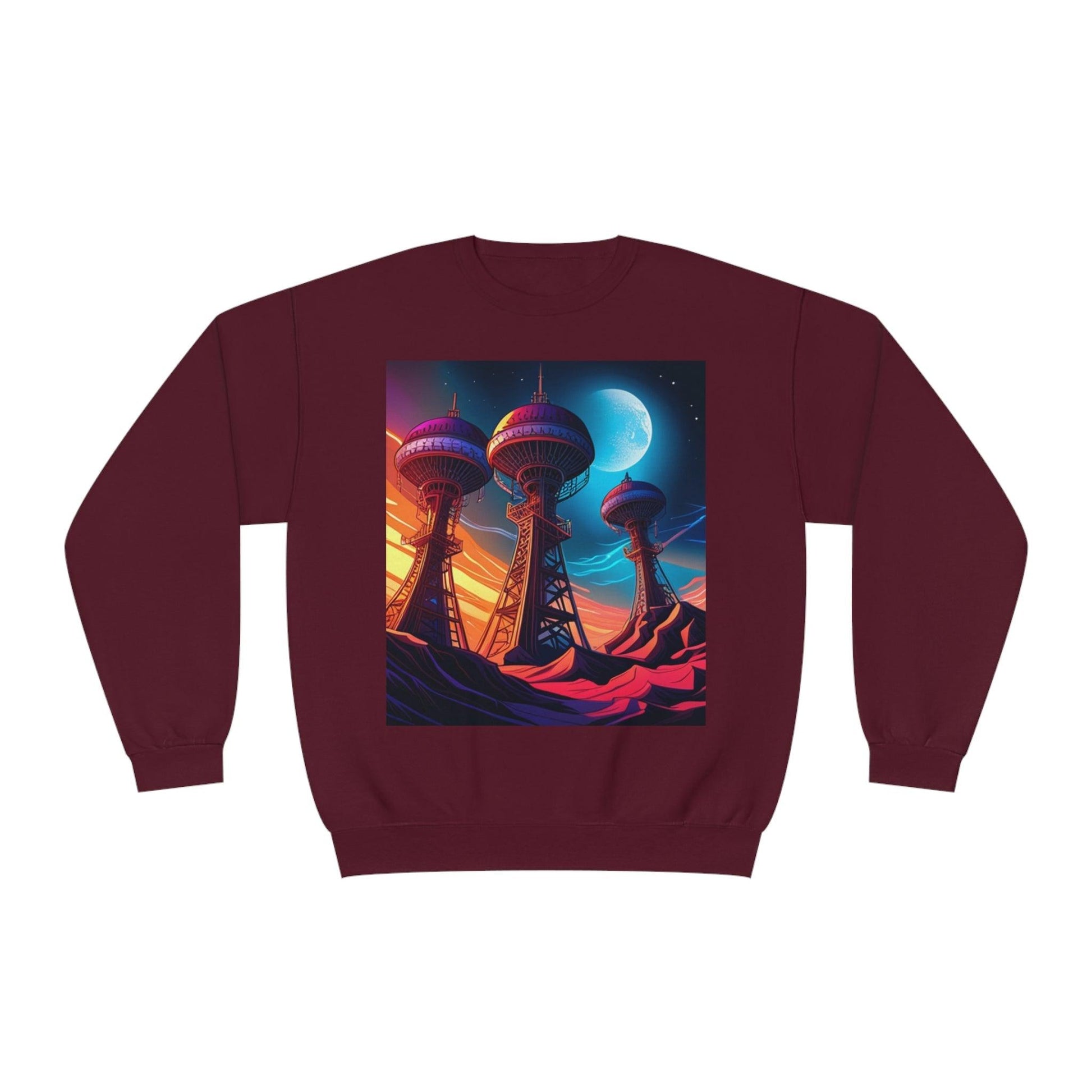 Interplanetary Communication Unisex NuBlend® Crewneck Sweatshirt - Lizard Vigilante