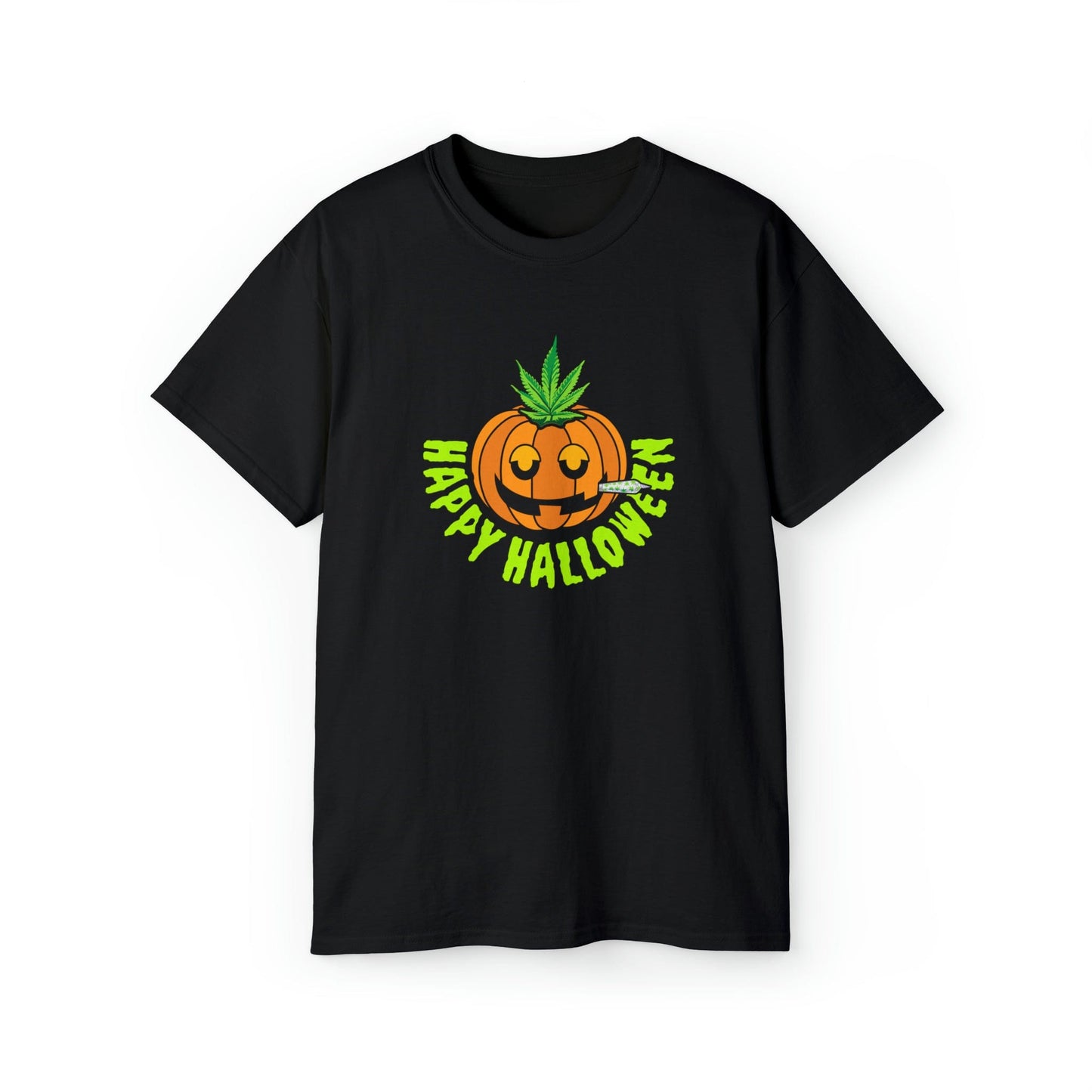 Happy Halloween Pumpkin Stoner Weed Shirt