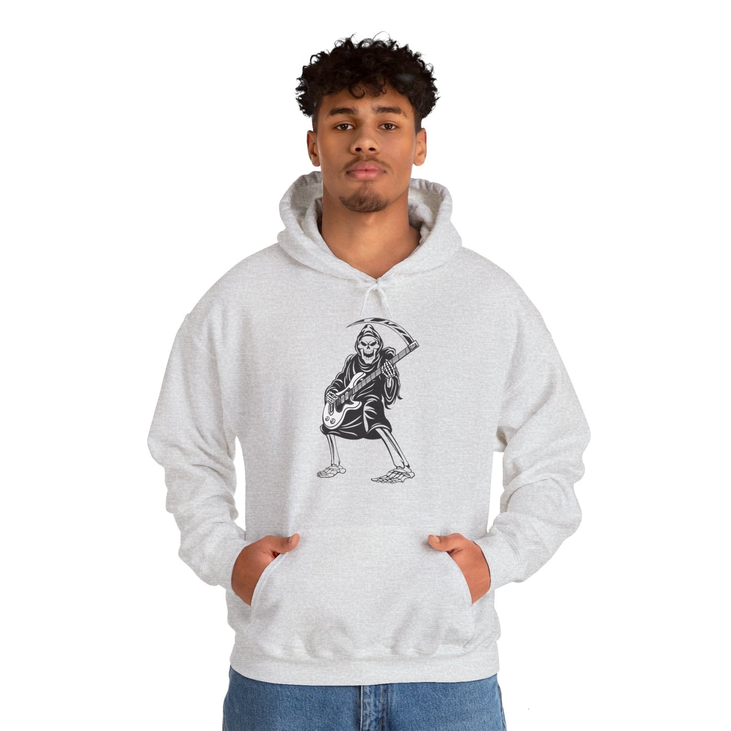 Guitar Reaper Unisex Heavy Blend™ Hooded Sweatshirt - Premium Hoodie from Printify - Just $53.58! Shop now at Lizard Vigilante