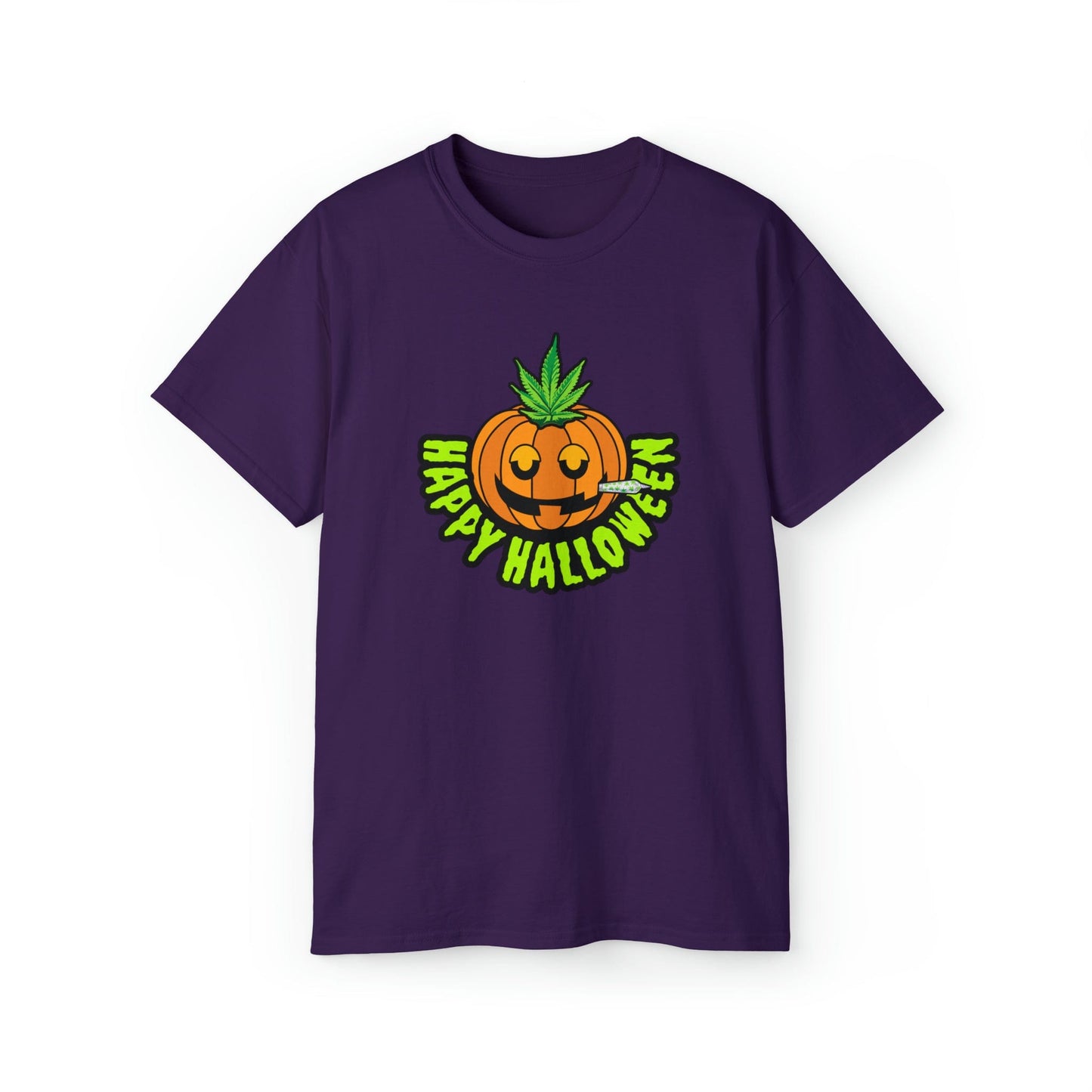 Happy Halloween Pumpkin Stoner Weed Shirt